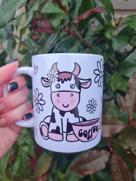 Moody Cow without Coffee Mug