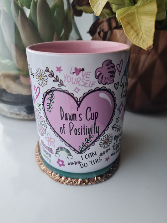 Personalised Cup of Positivity Mug
