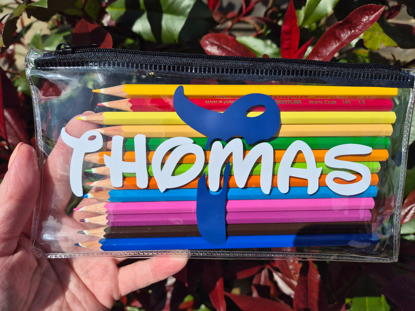 Personalised Clear Pencil Case