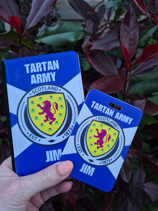 Tartan Army Luggage Tag and Passport Cover