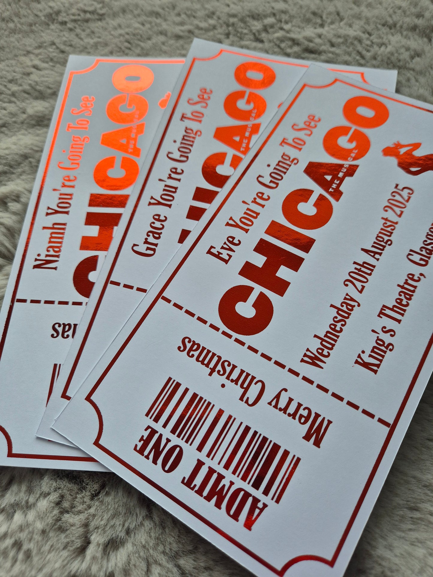 Surprise Personalised Event Foiled Ticket - 1