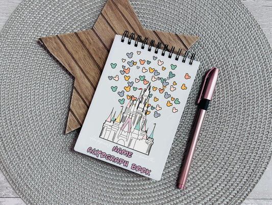 Personalised Castle & Balloons Autograph Book
