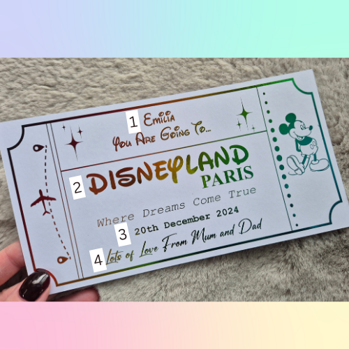 Surprise Personalised Foiled Ticket - 2