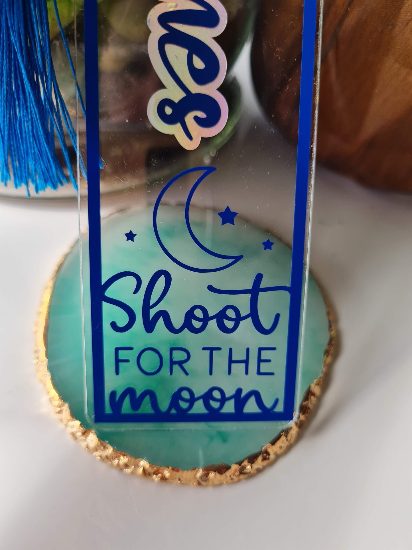 Moon & Stars Personalised Bookmark