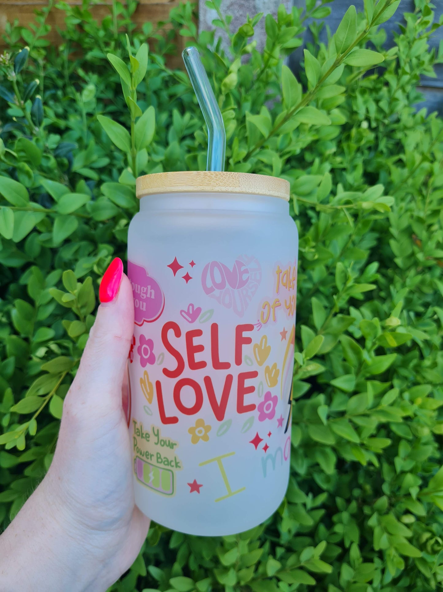 Self Love 16oz Glass Can