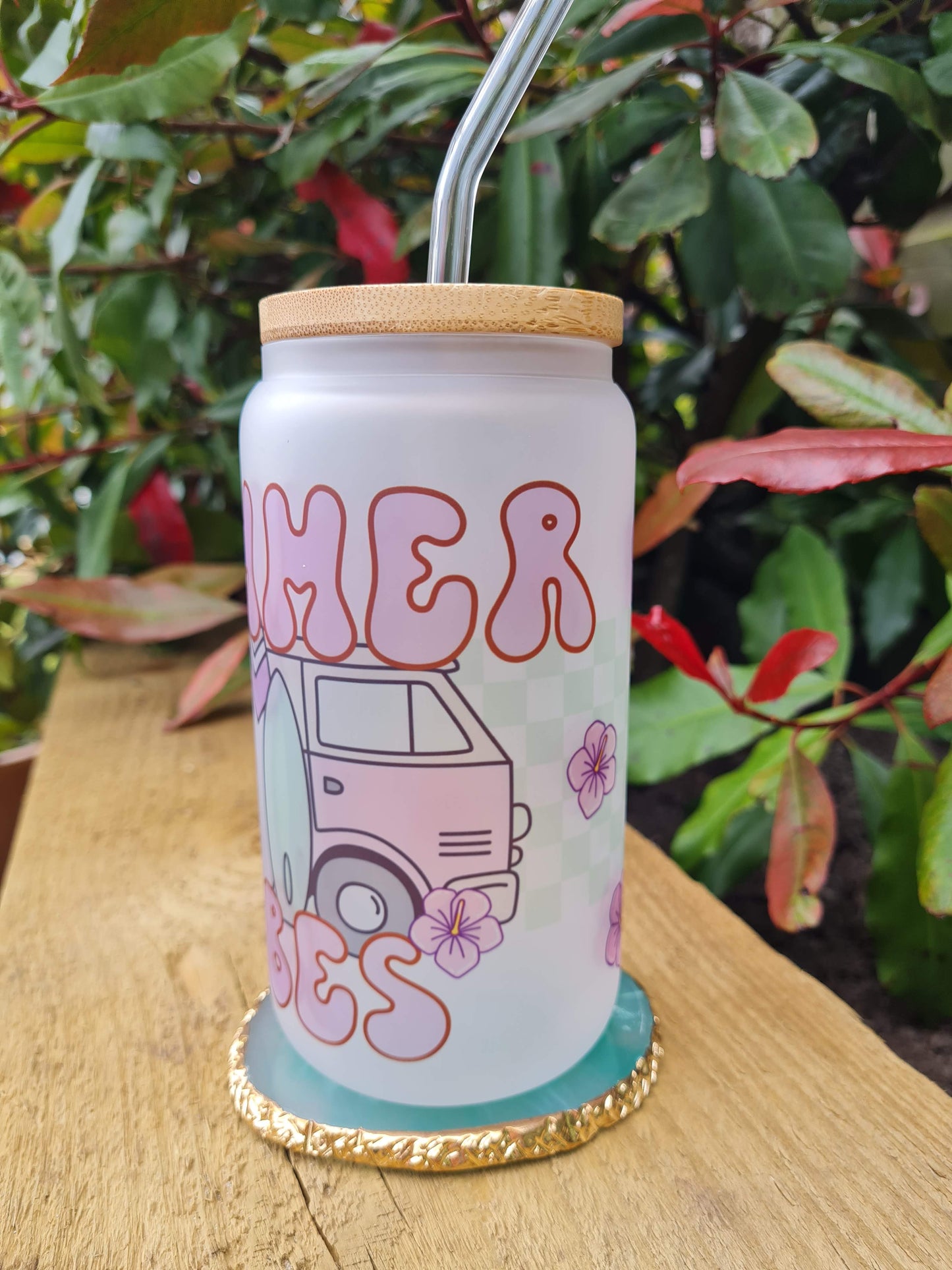 Summer Vibes 16oz Glass Can