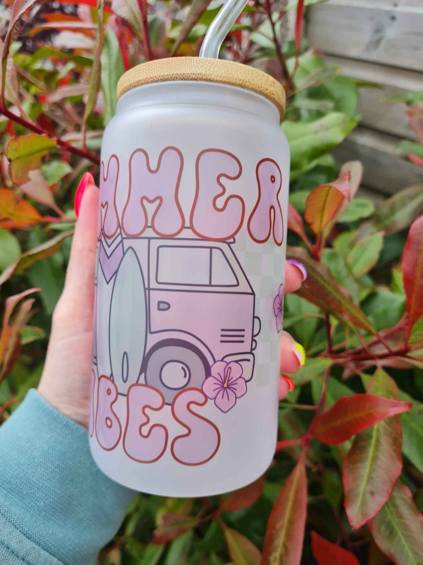 Summer Vibes 16oz Glass Can