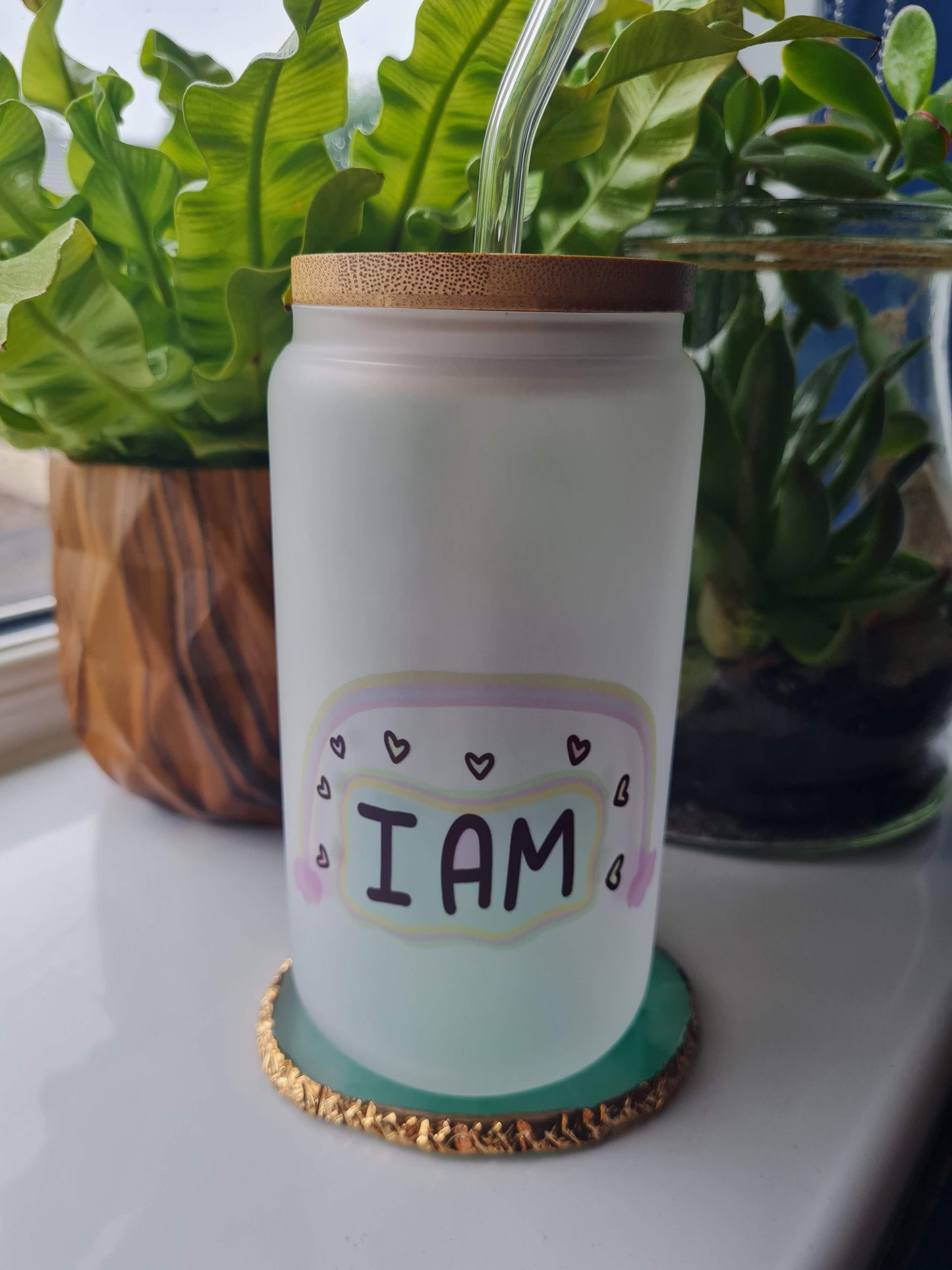 I Am Affirmation 16oz Glass Can