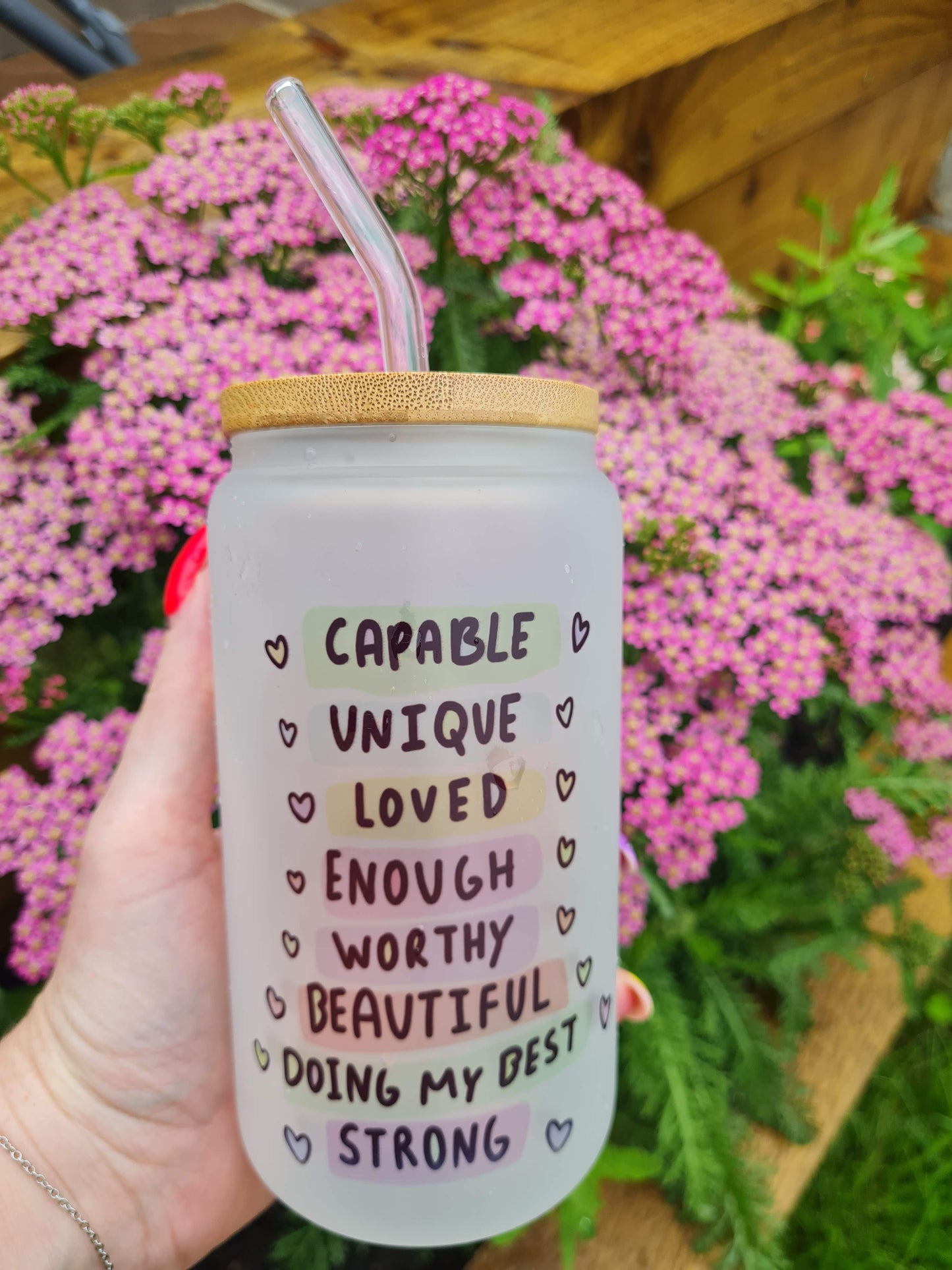 I Am Affirmation 16oz Glass Can