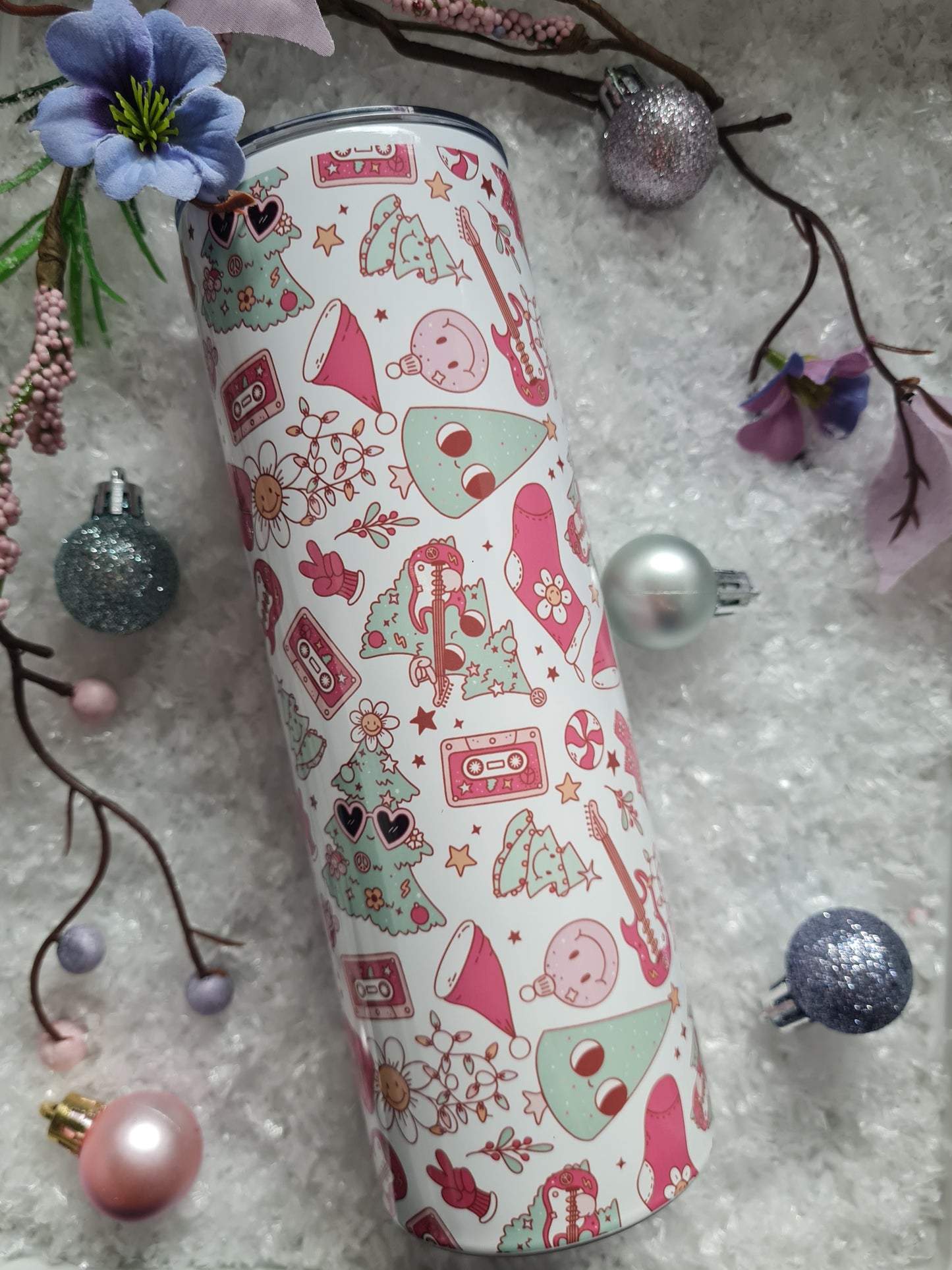 Retro Christmas Tree Tumbler