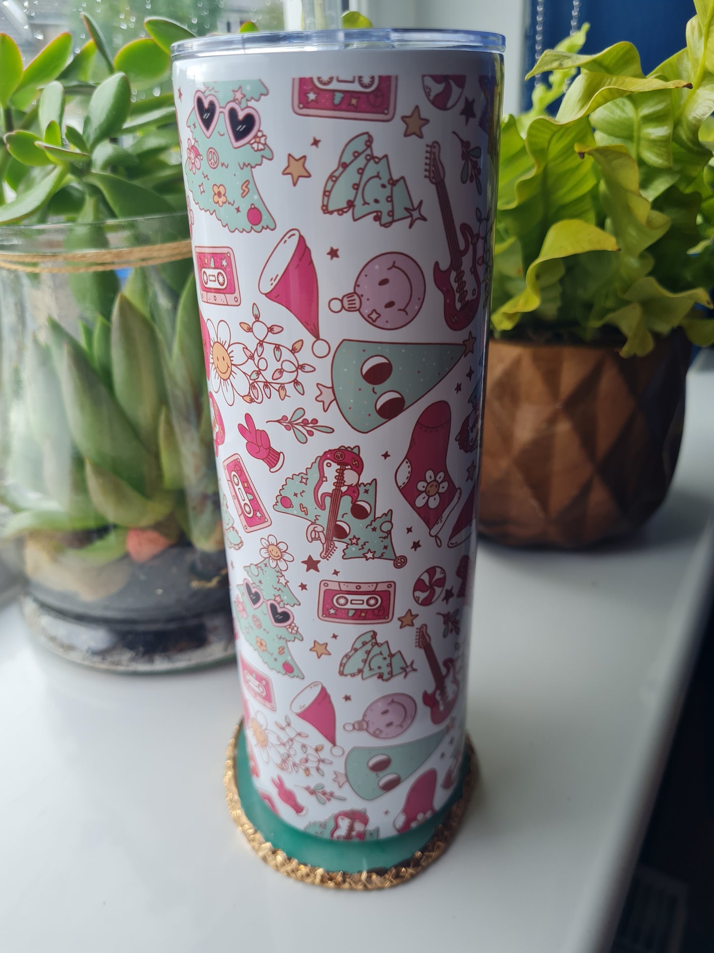 Retro Christmas Tree Tumbler