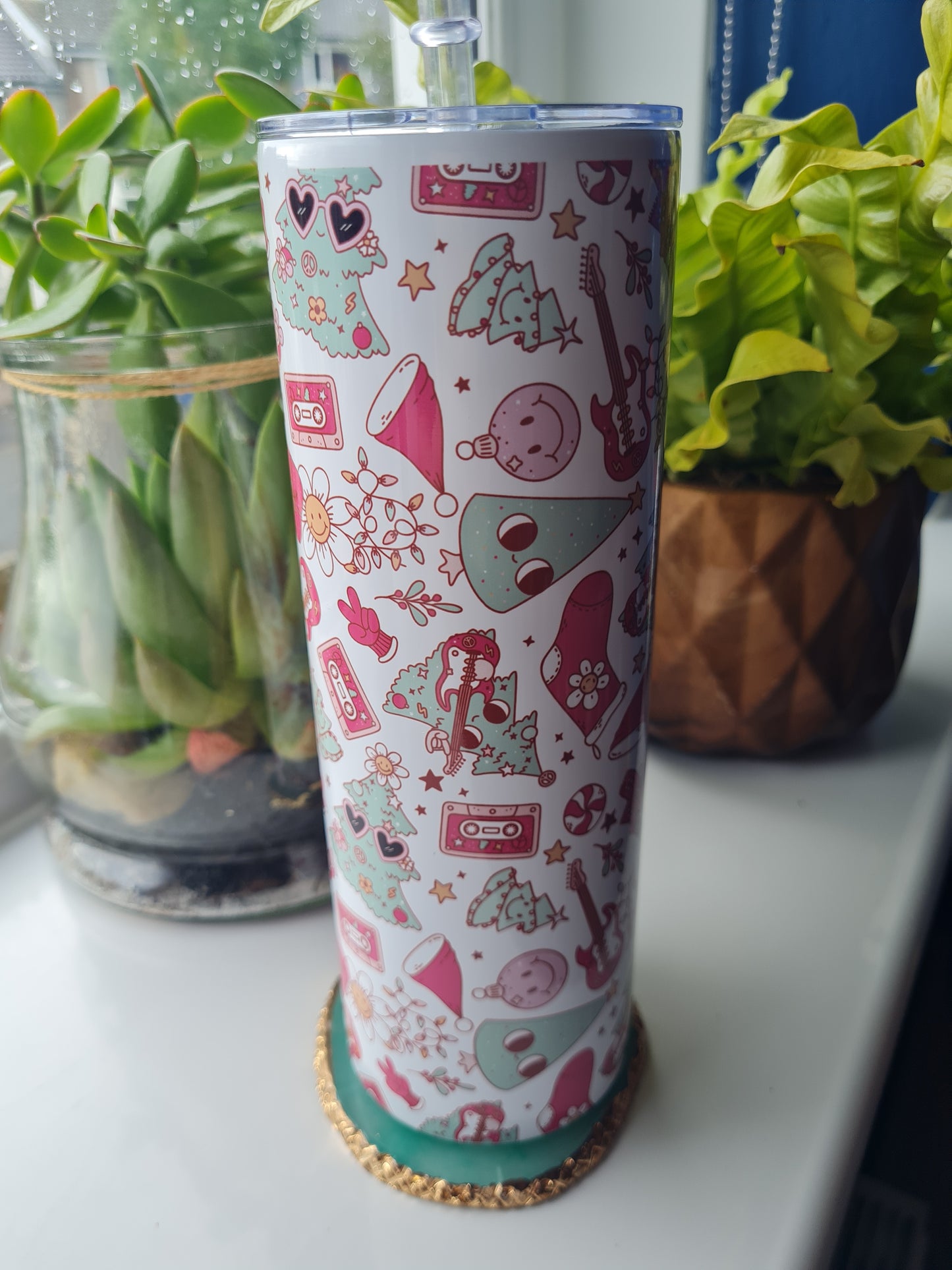 Retro Christmas Tree Tumbler