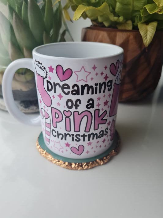 Dreaming of a Pink Christmas Mug