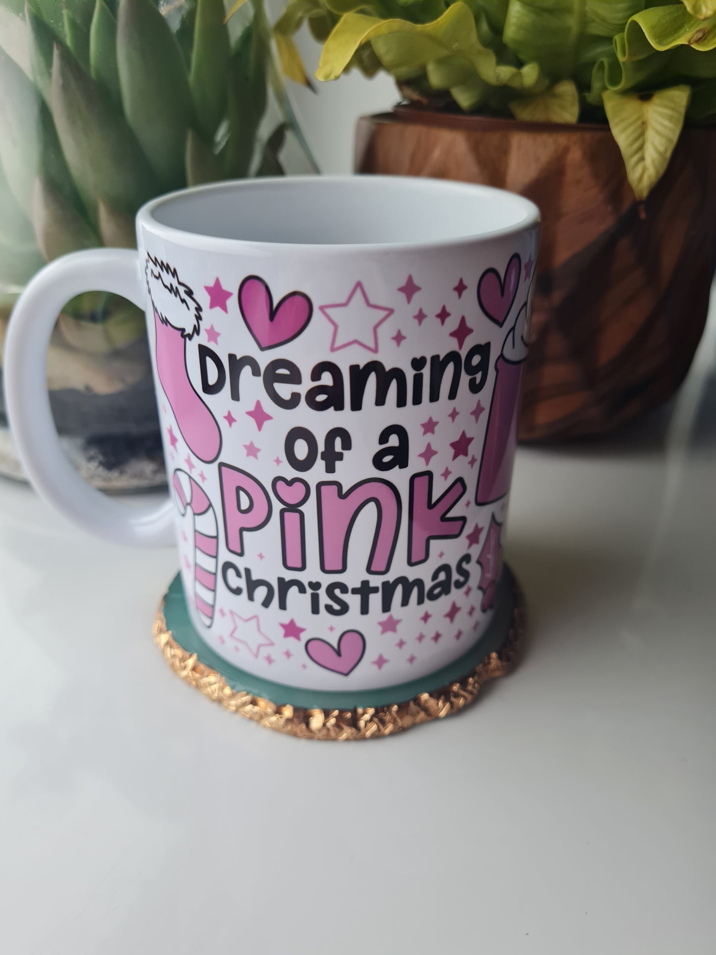 Dreaming of a Pink Christmas Mug