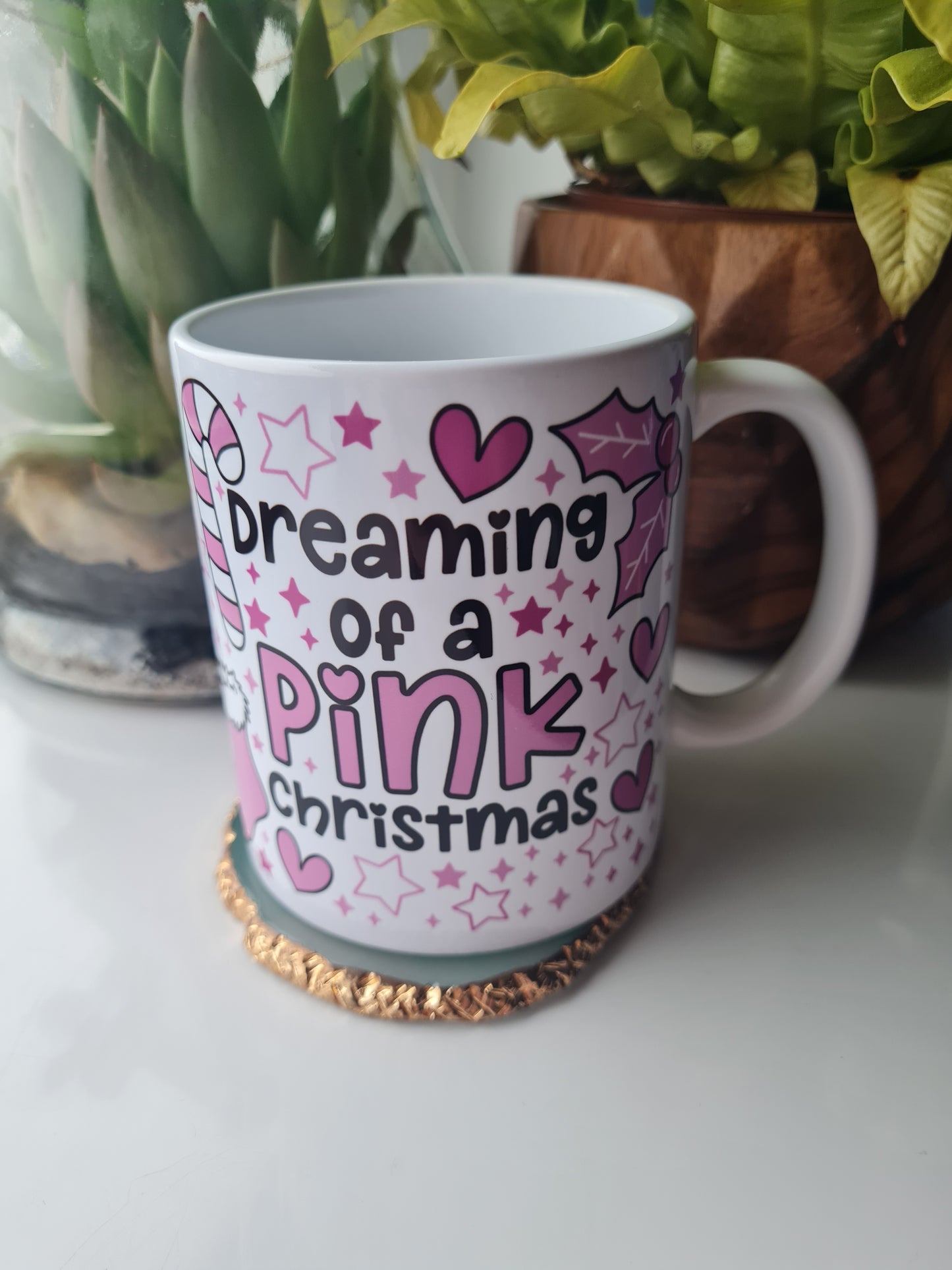 Dreaming of a Pink Christmas Mug