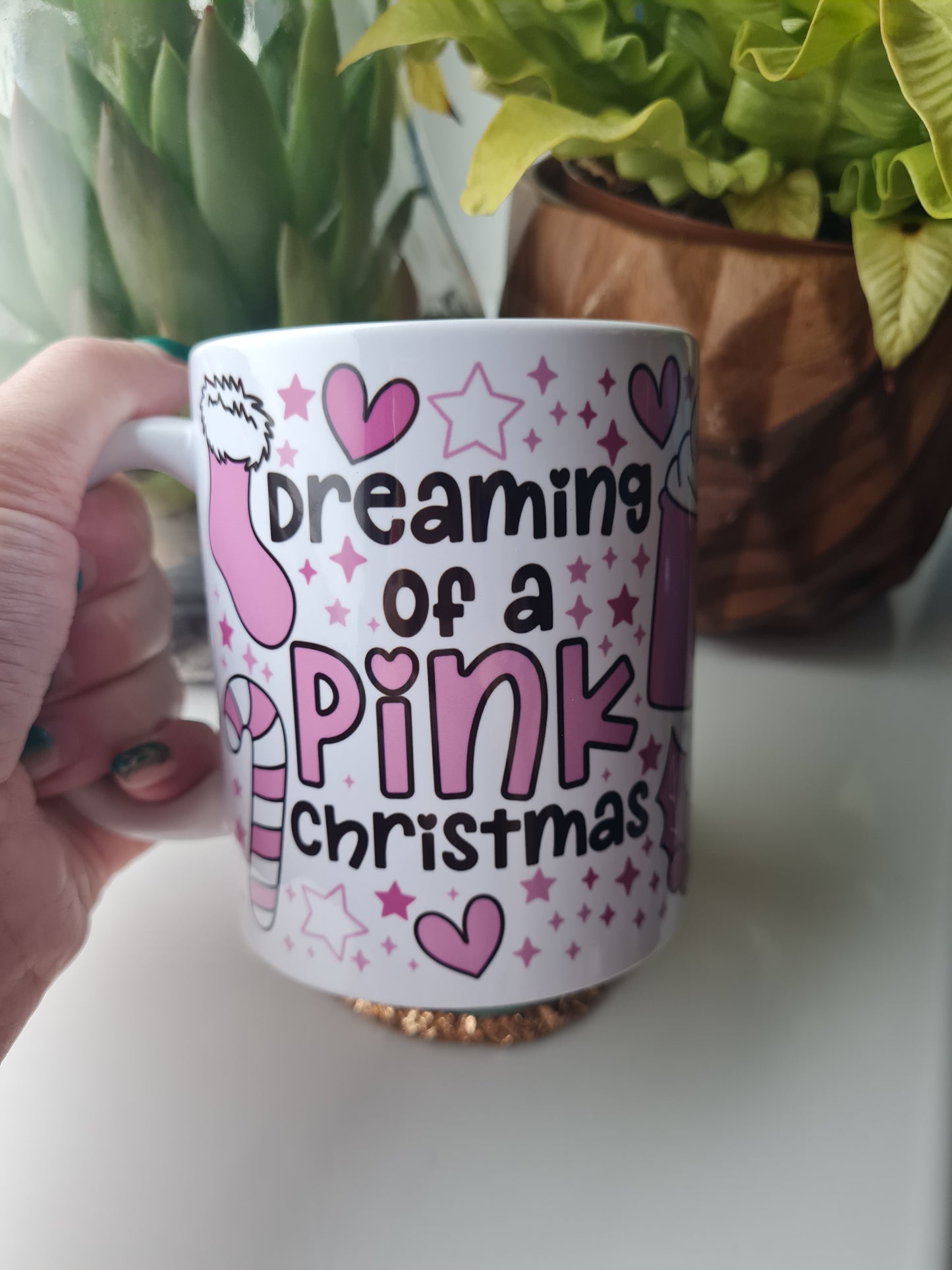 Dreaming of a Pink Christmas Mug