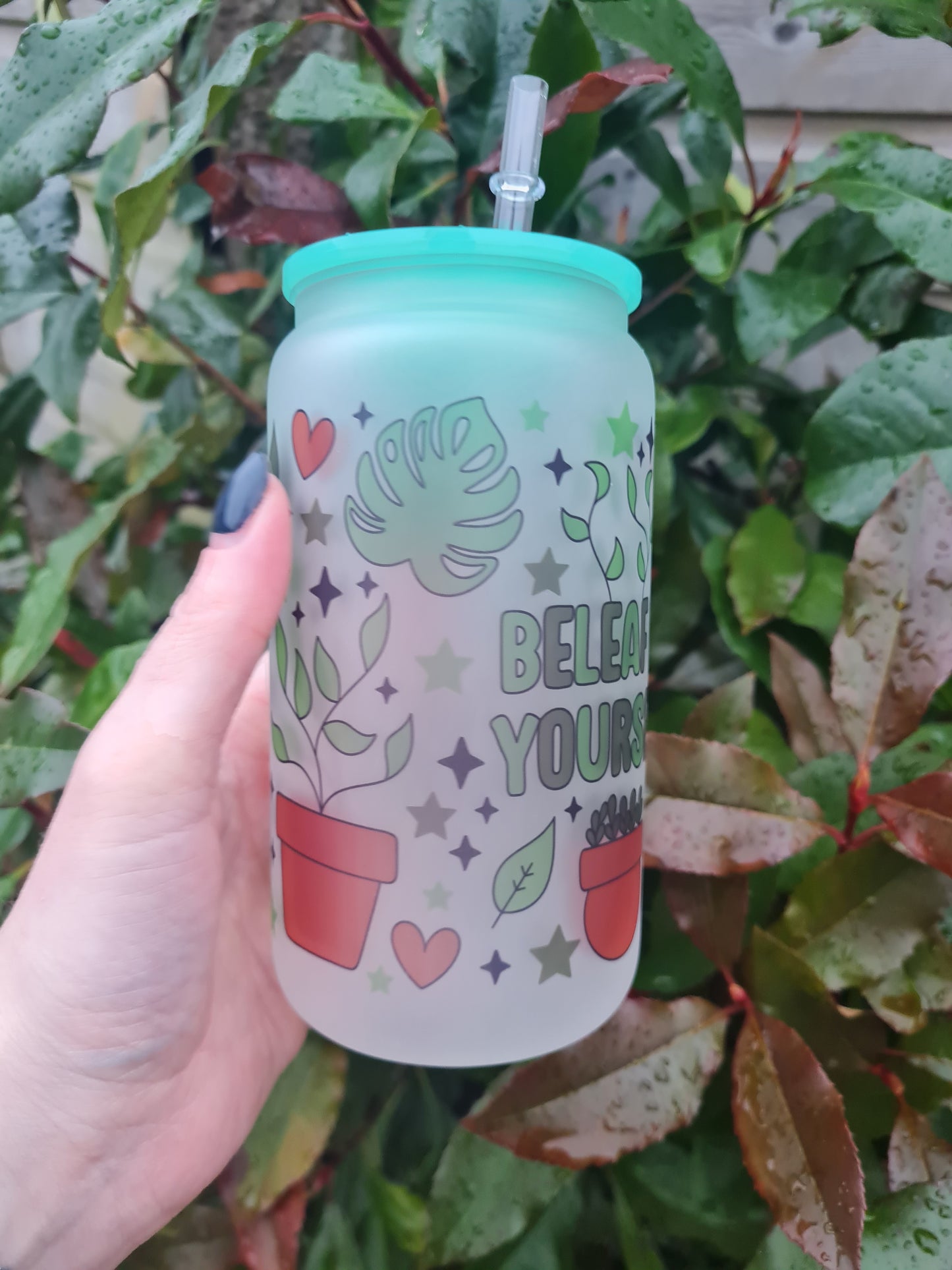 Beleaf in Yourself 16oz Glass Can