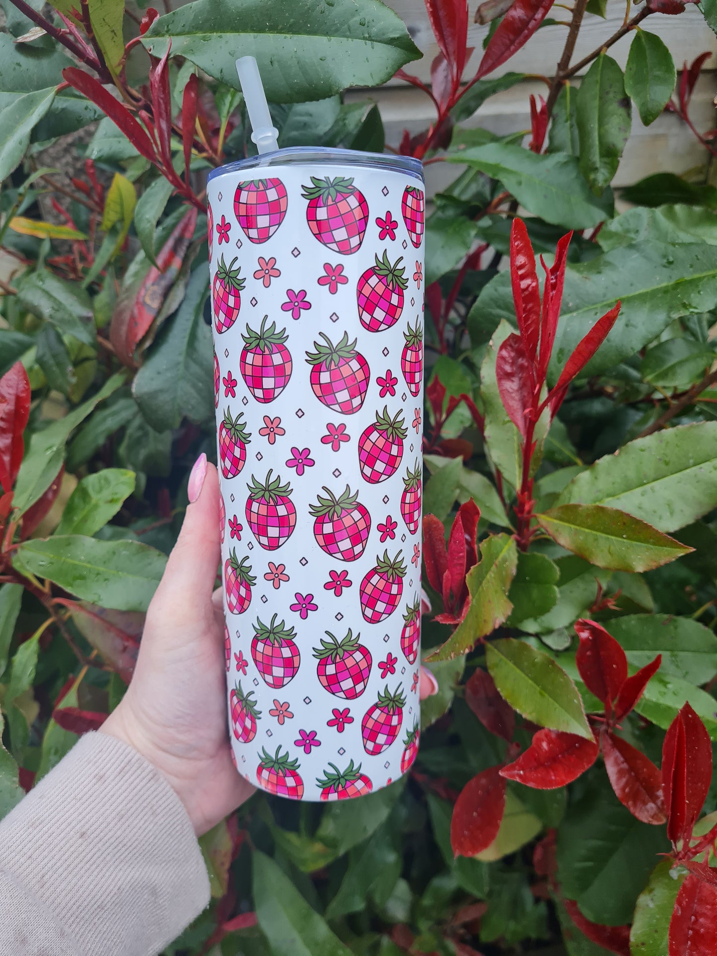 Disco Strawberry 15oz & 20oz Tumbler