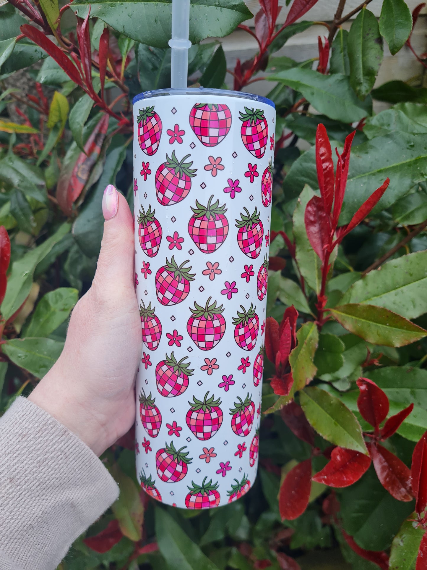 Disco Strawberry 15oz & 20oz Tumbler