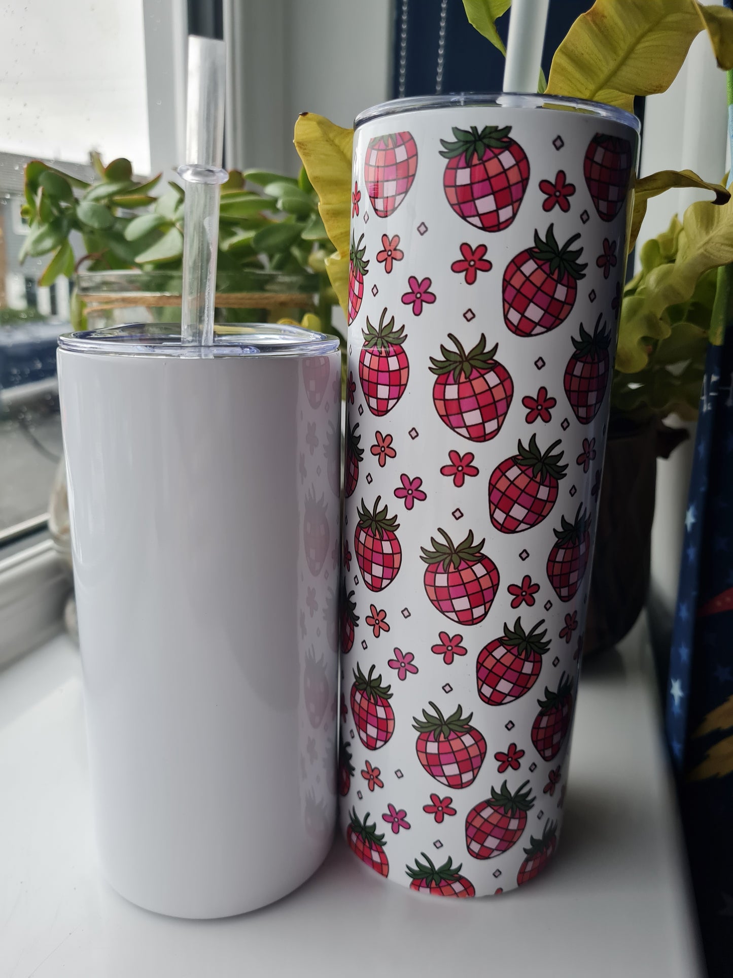 Disco Strawberry 15oz & 20oz Tumbler