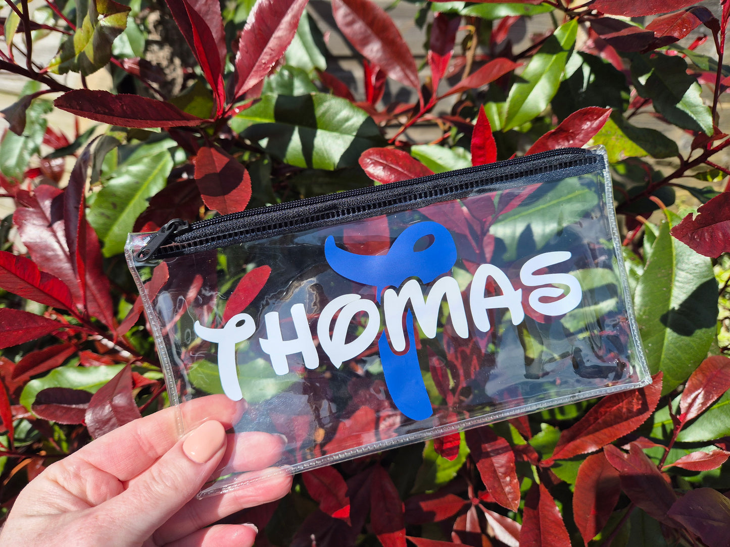 Personalised Clear Pencil Case