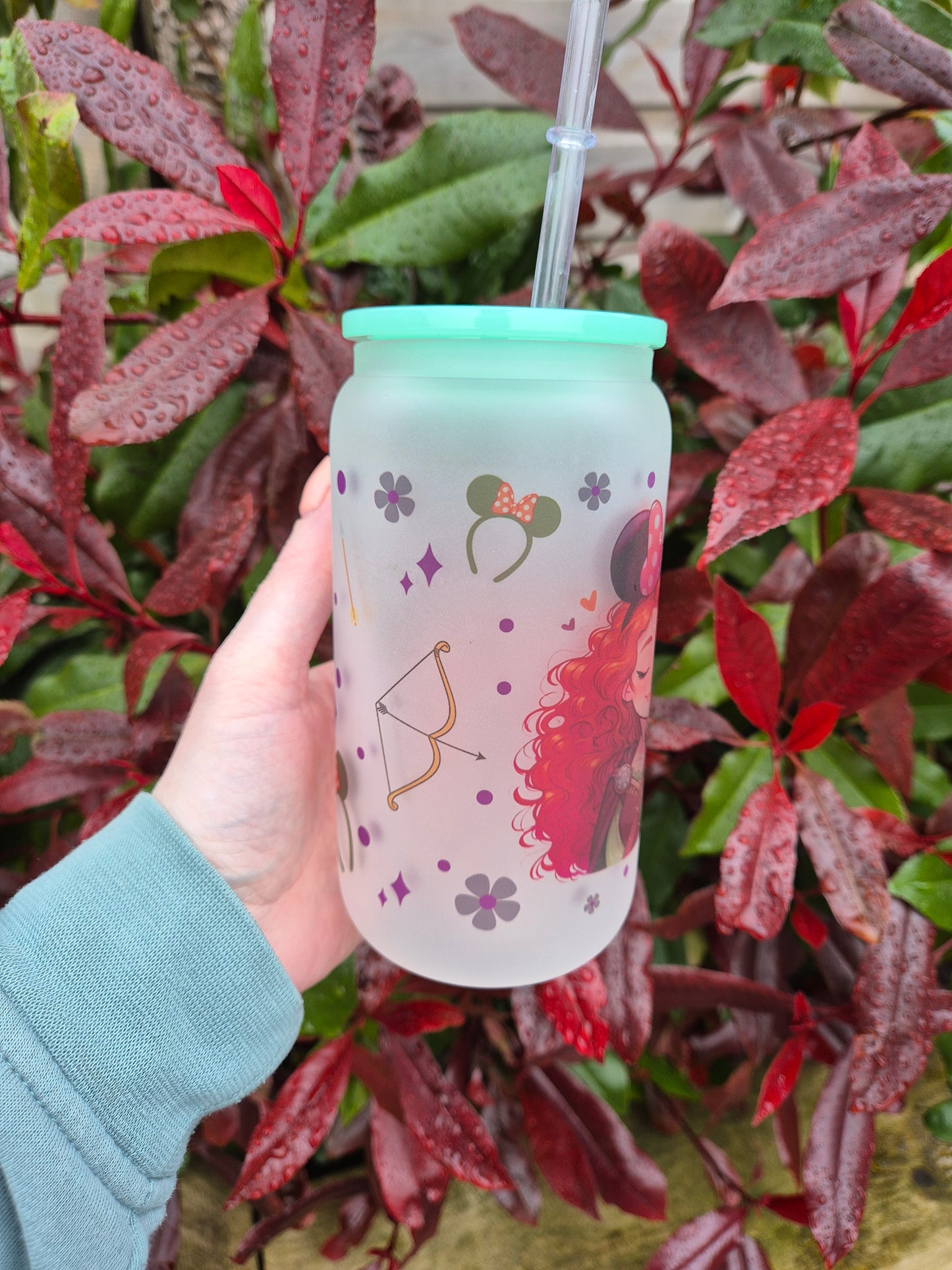 Merida 16oz Frosted Glass Can