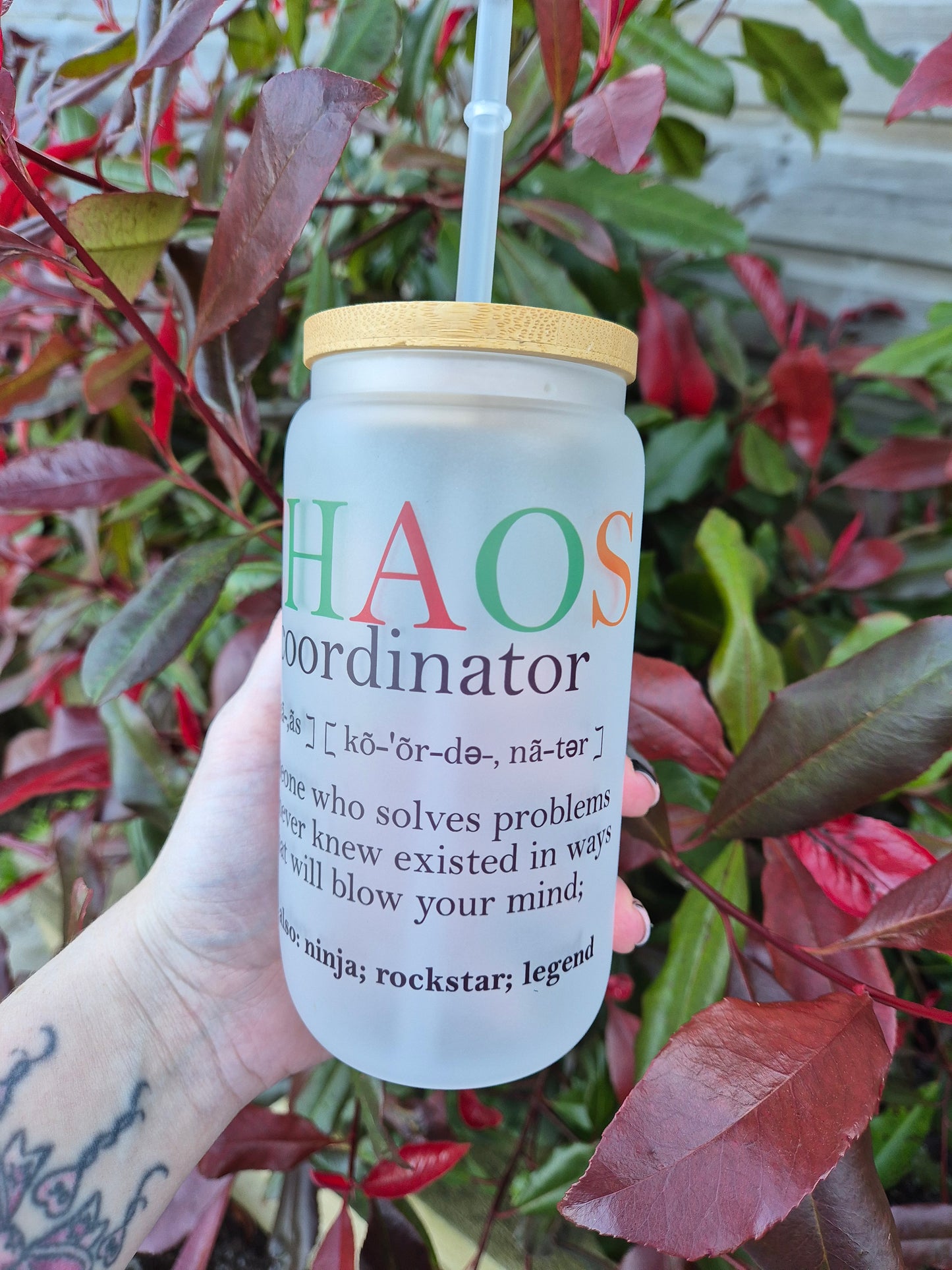 Chaos Coordinator 16oz Glass Can