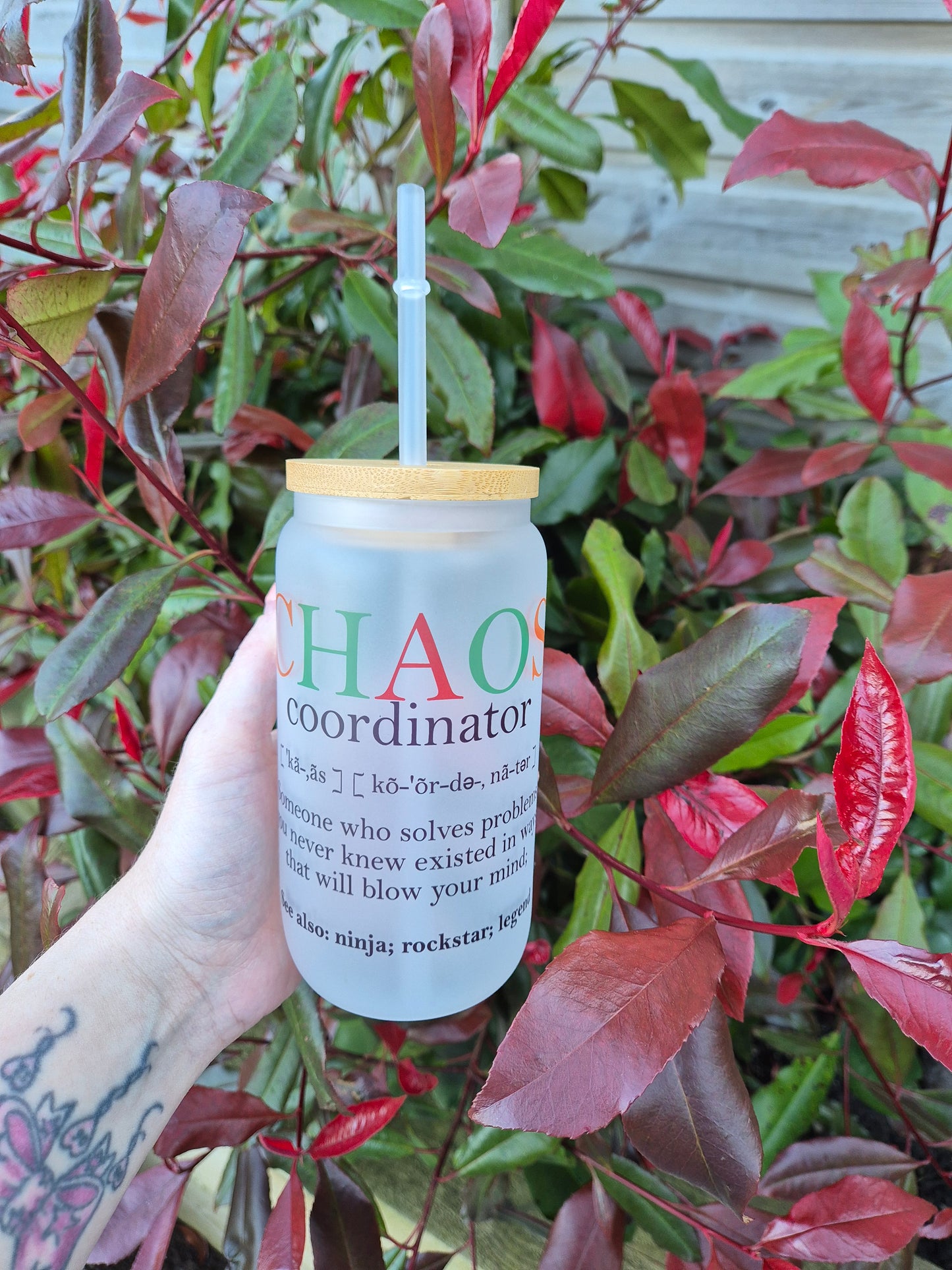 Chaos Coordinator 16oz Glass Can