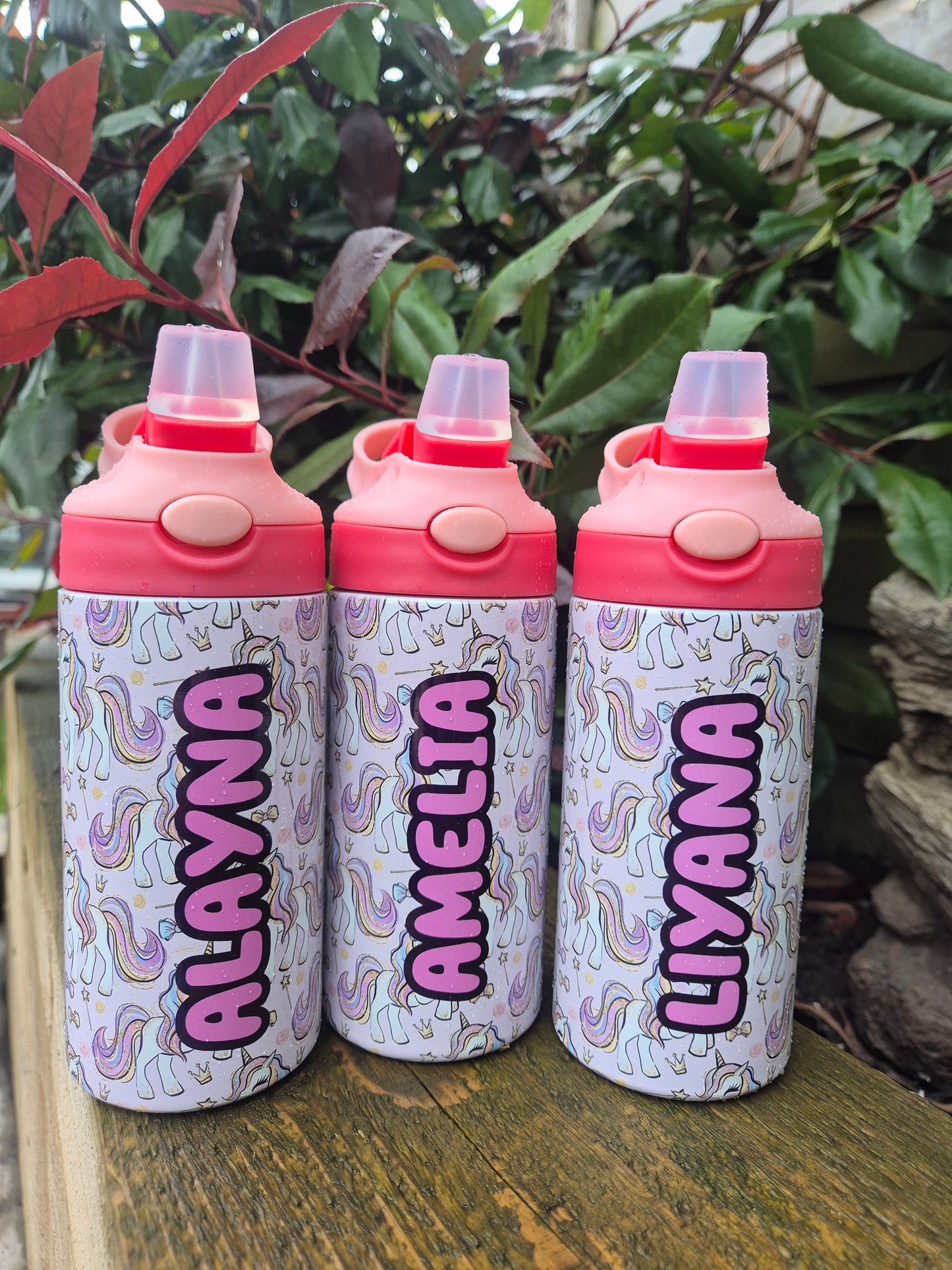 Unicorn 12oz Flip Top Bottles