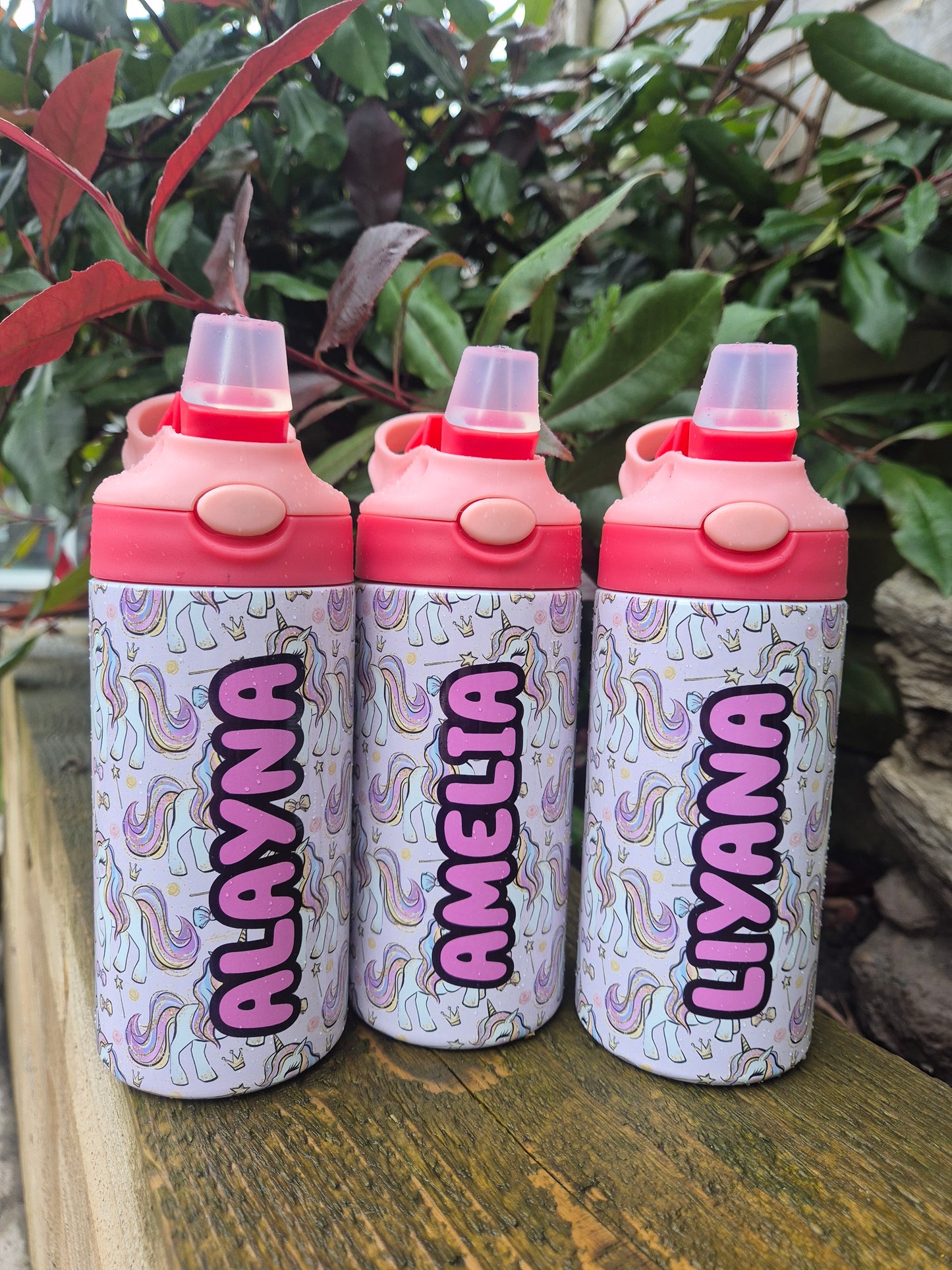 Unicorn 12oz Flip Top Bottles