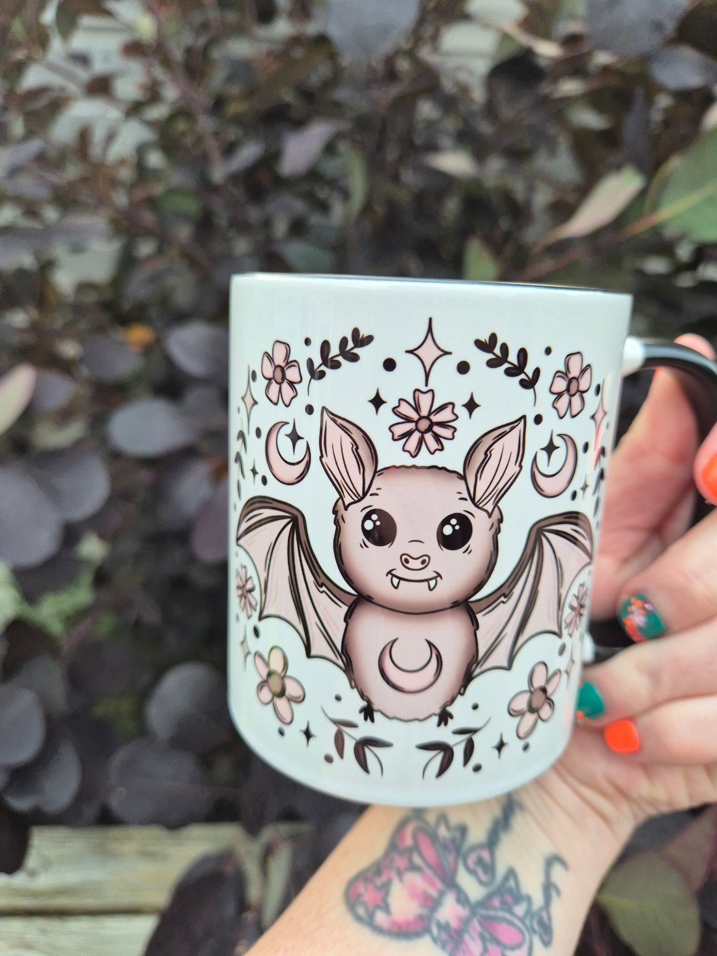 Floral Bat Mug