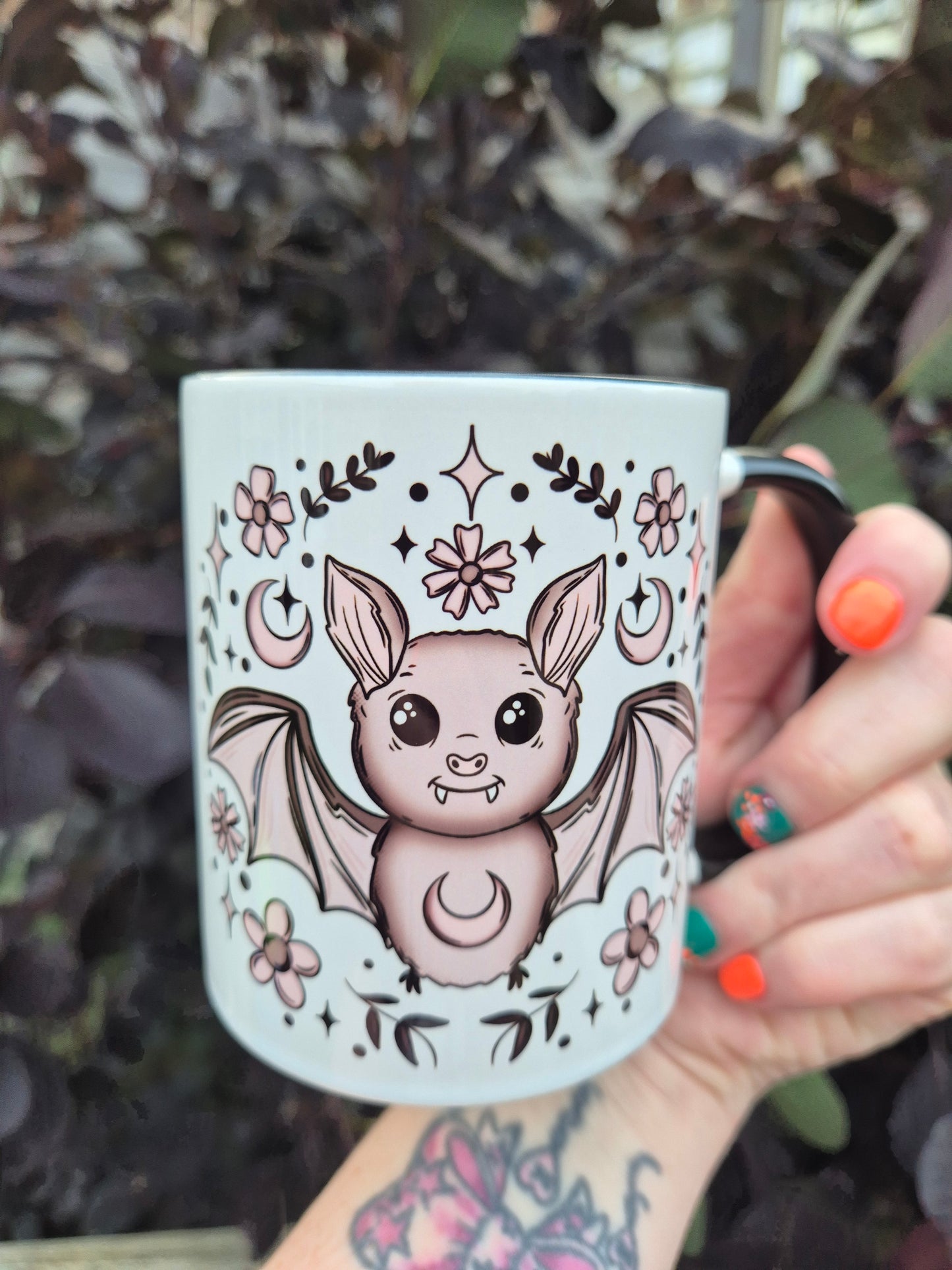 Floral Bat Mug