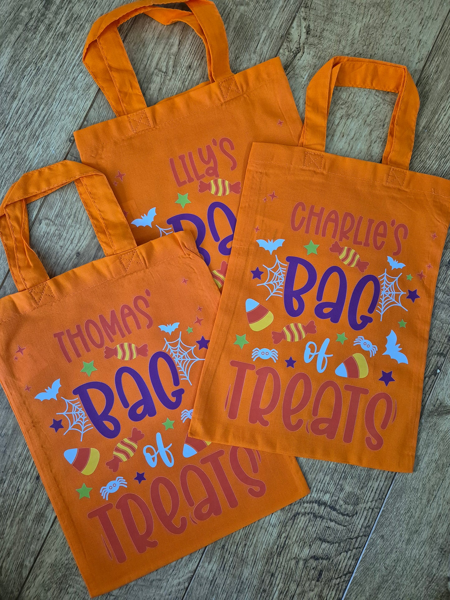 Personalised Mini Halloween Tote Bags