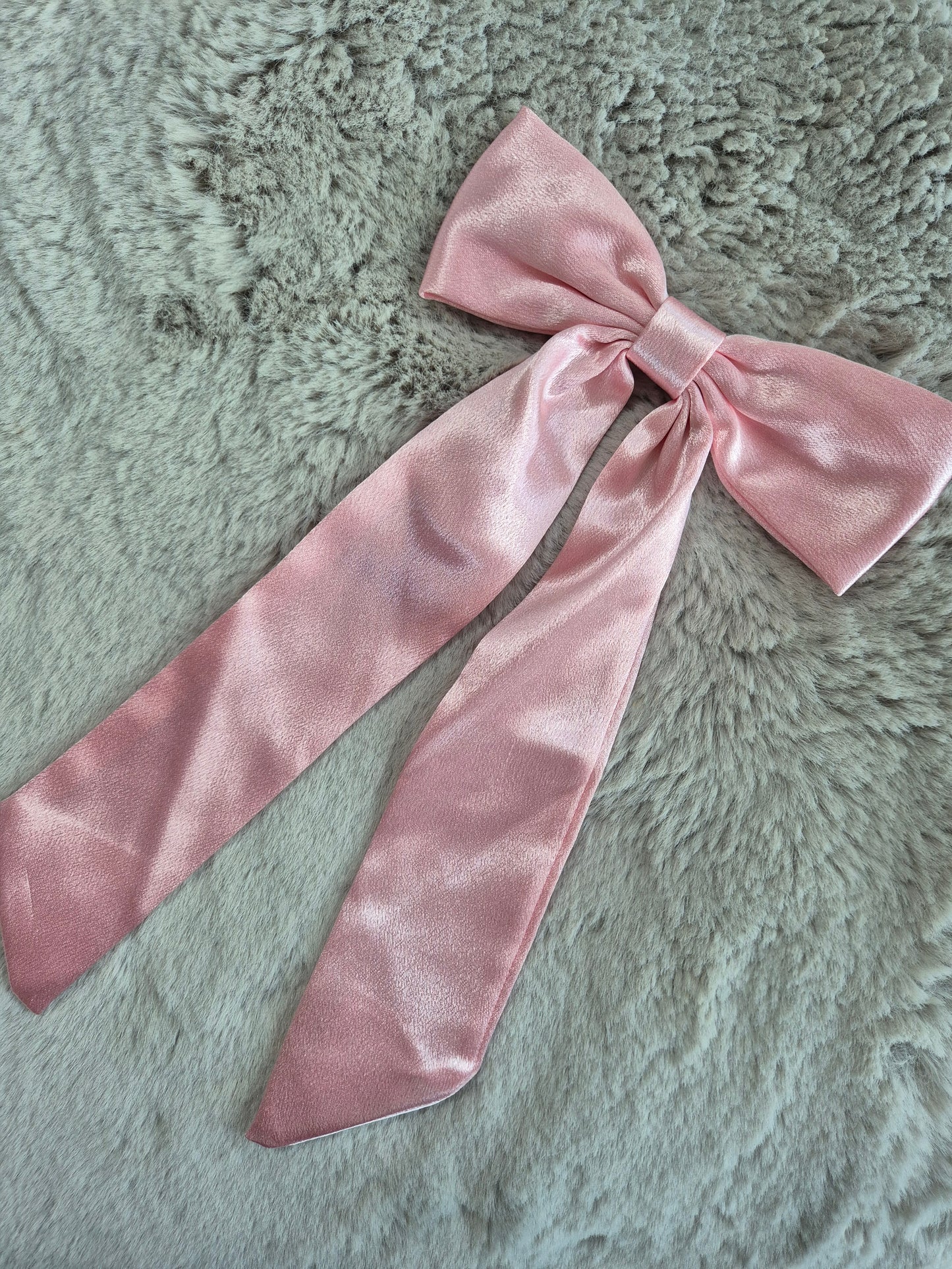 Personalised Birthday Girl Long Tail Hair Bows