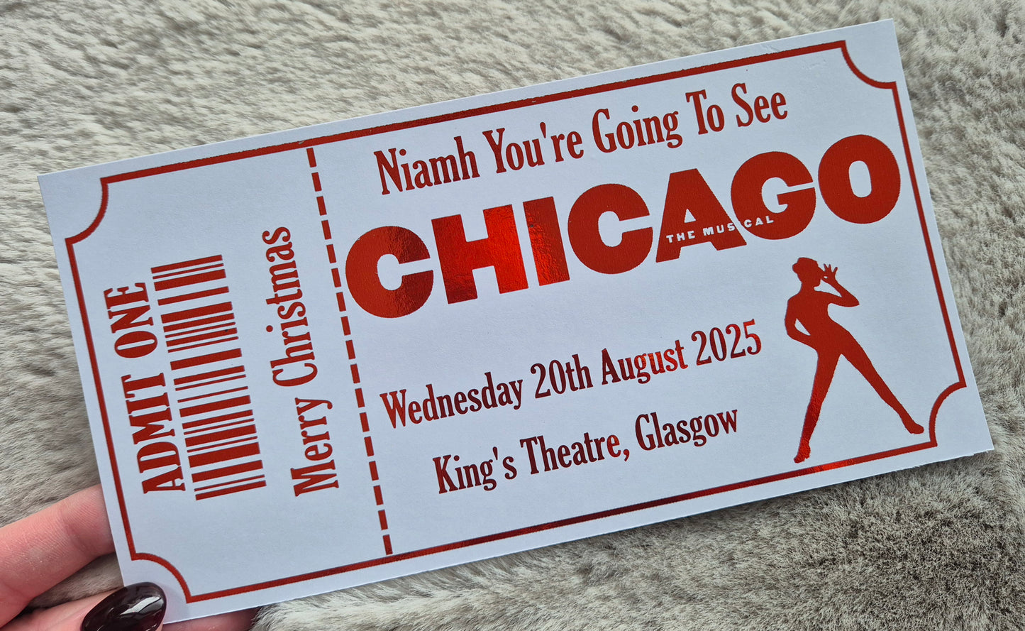 Surprise Personalised Event Foiled Ticket - 1