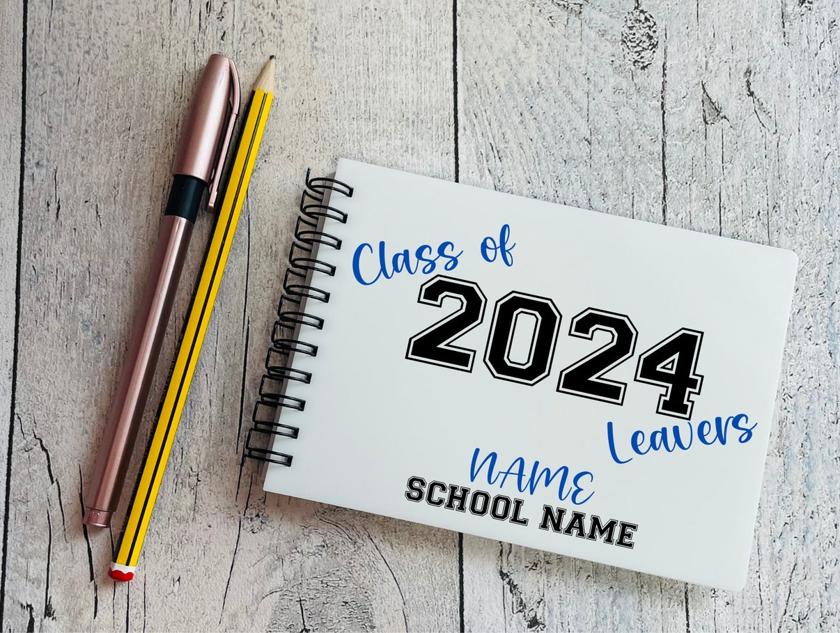 Leavers Autograph Book Pixel Crazy Designs