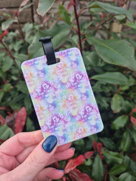 Watercolour Mouse Luggage Tag