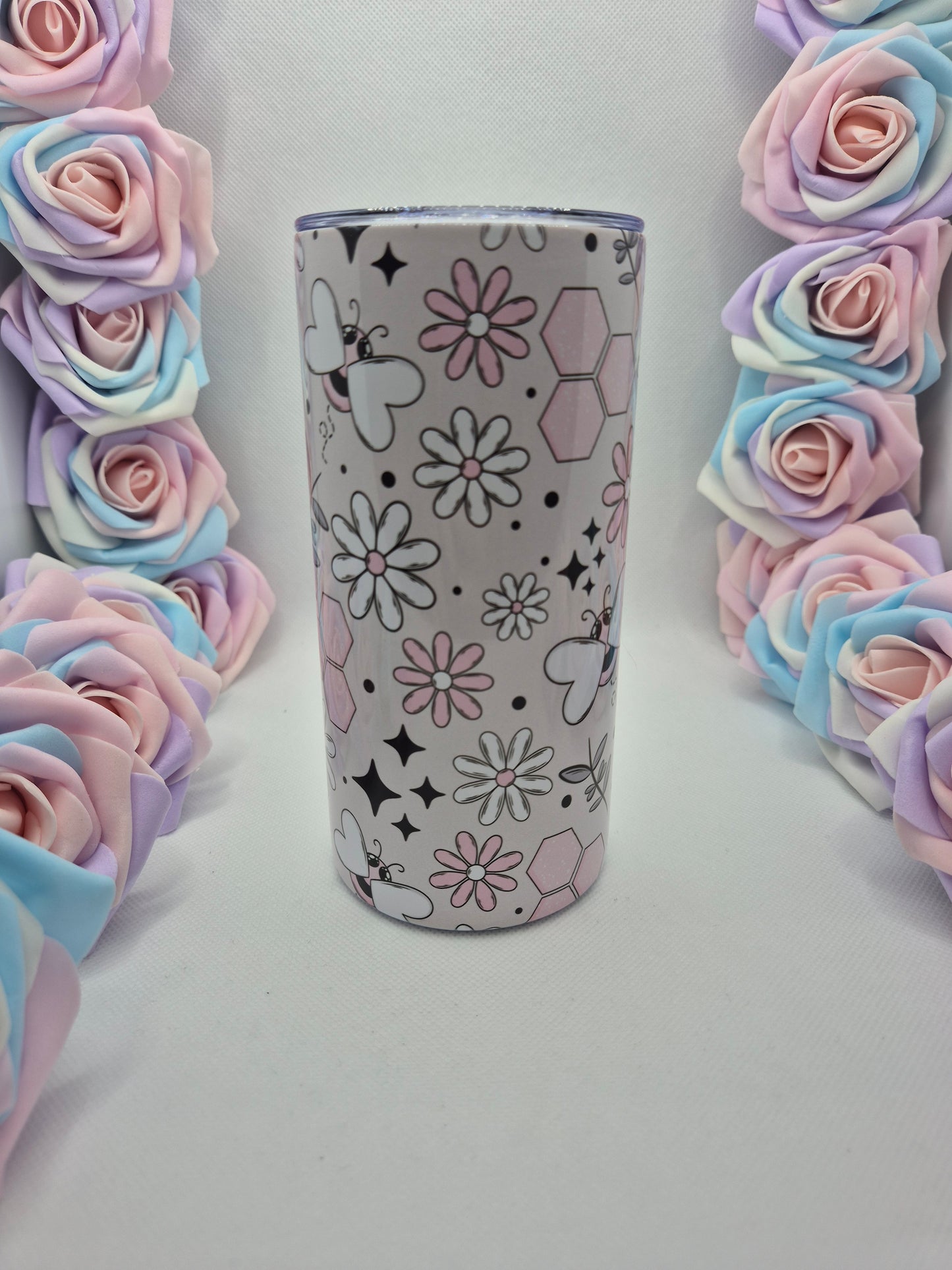 Pink Bees 15oz & 20oz Tumbler