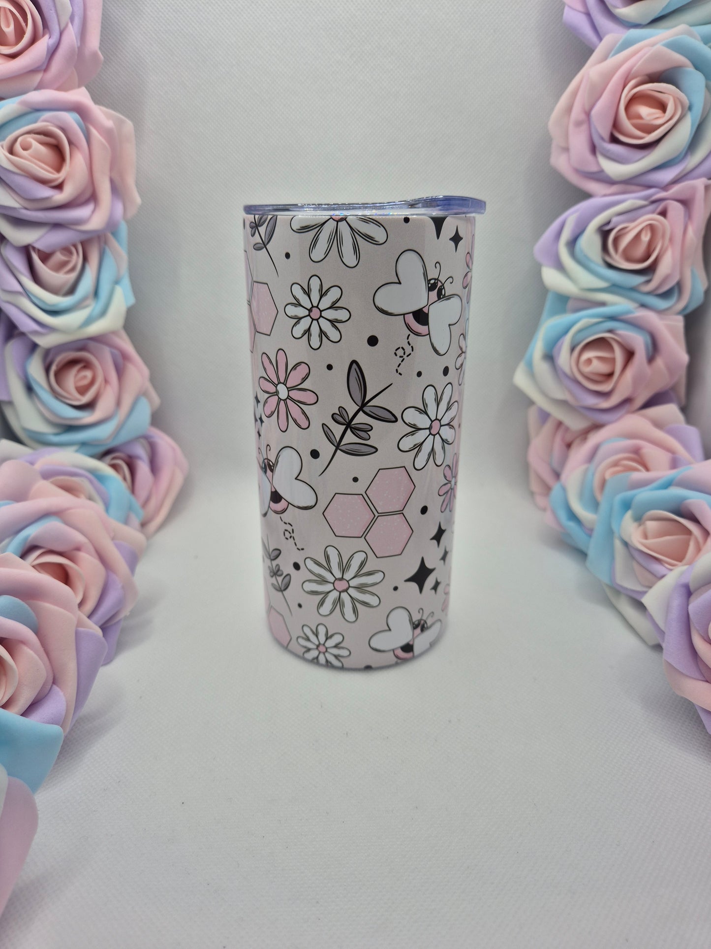 Pink Bees 15oz & 20oz Tumbler