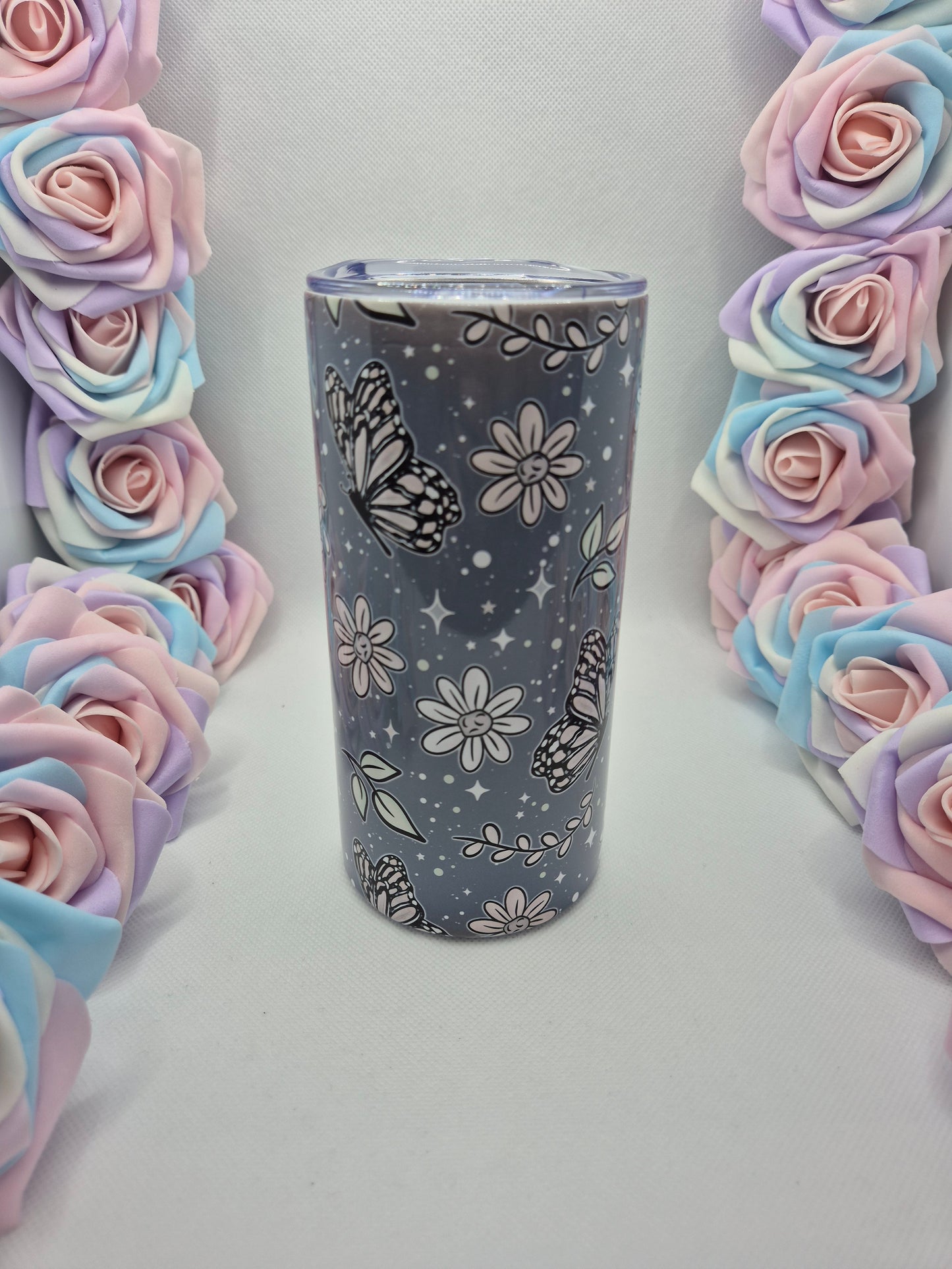 Floral Butterflies Tumbler