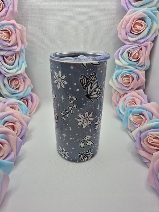 Floral Butterflies Tumbler