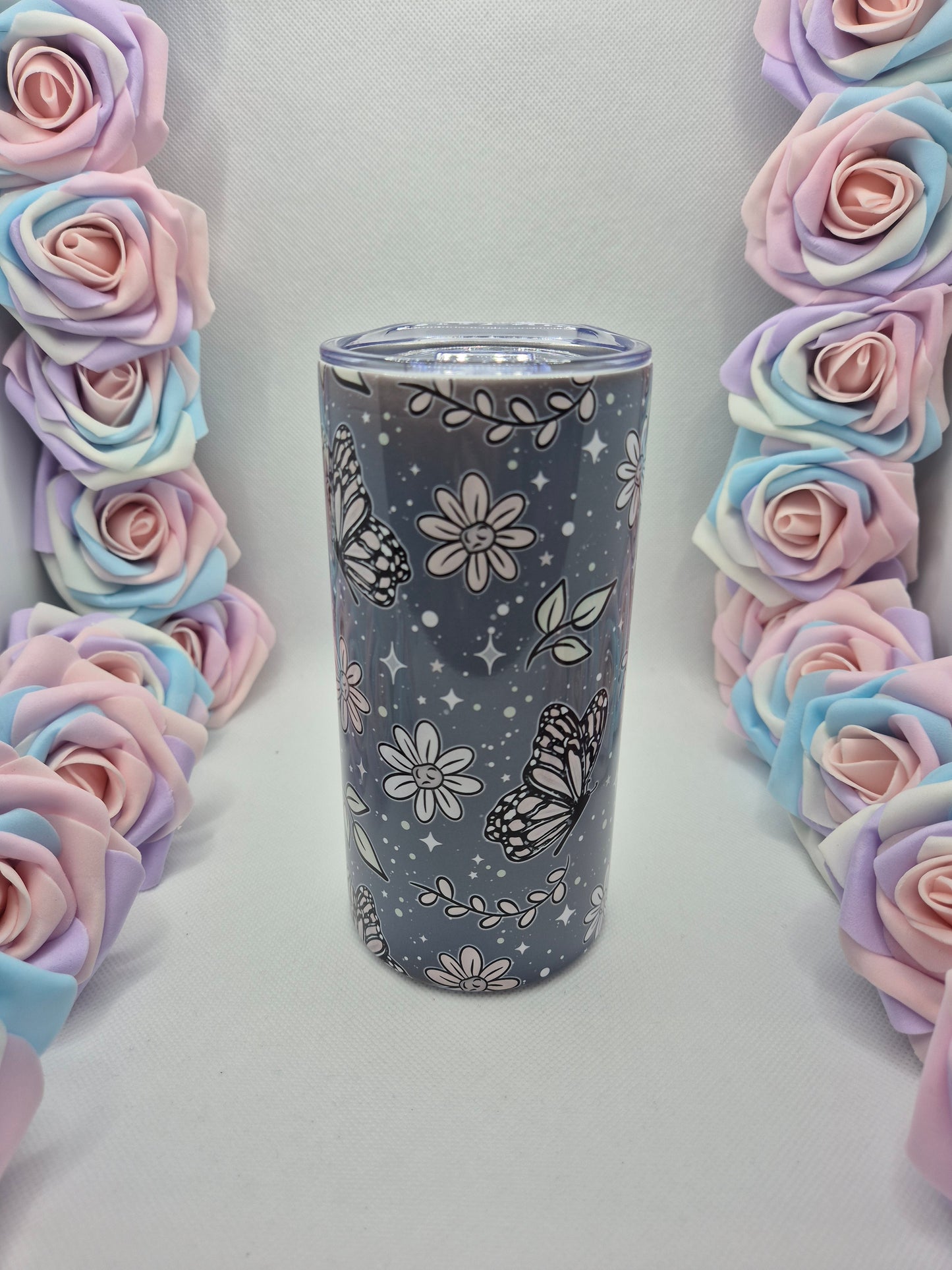 Floral Butterflies Tumbler