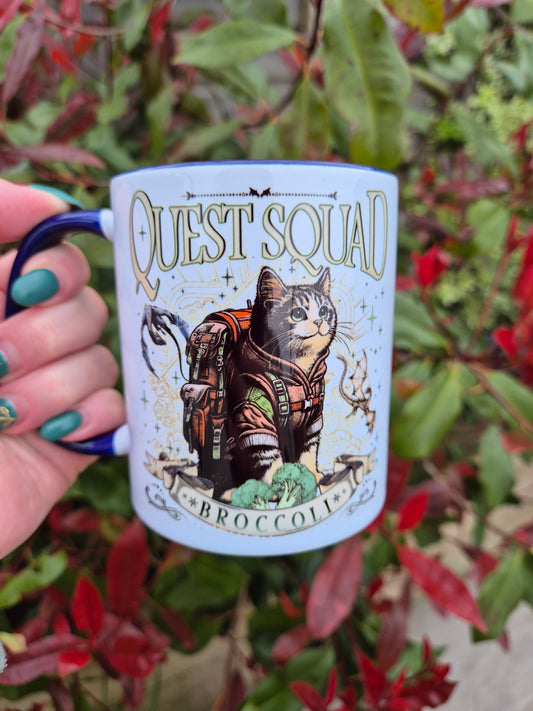 Broccoli Quest Squad Mug