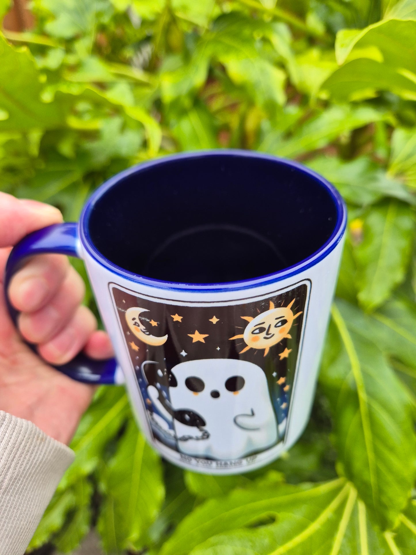 No You Hang Up Spooky Tarot Mug