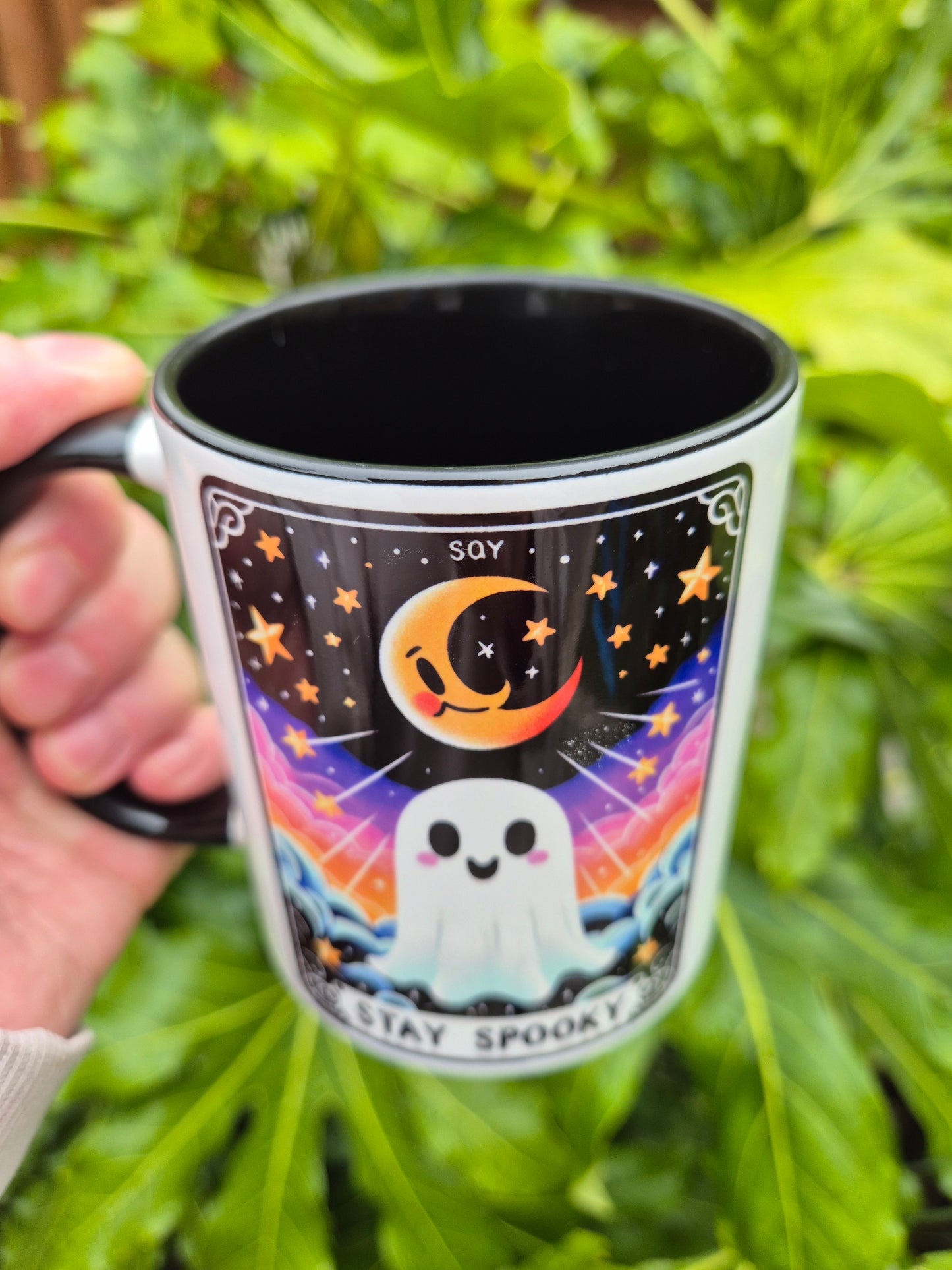 Spooky Ghost Tarot Card Mug