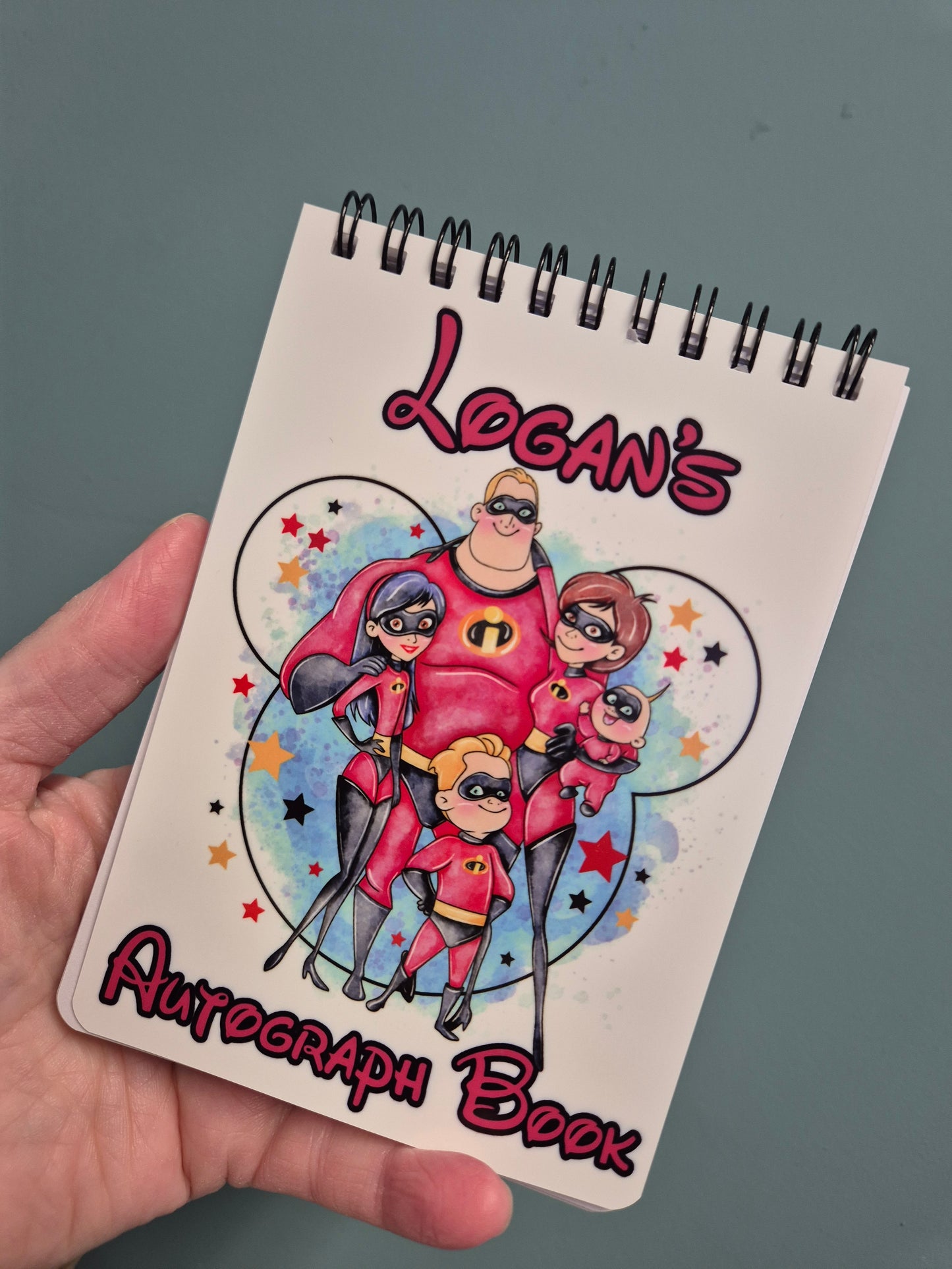 Personalised Superhero Autograph Book