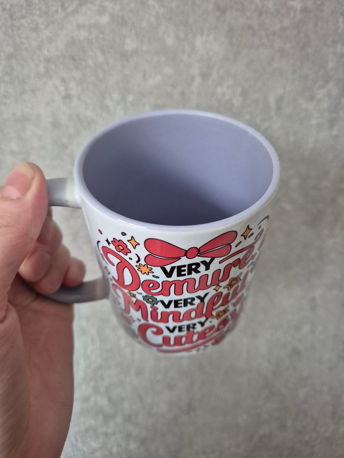 Very Demure Mug (Lilac)