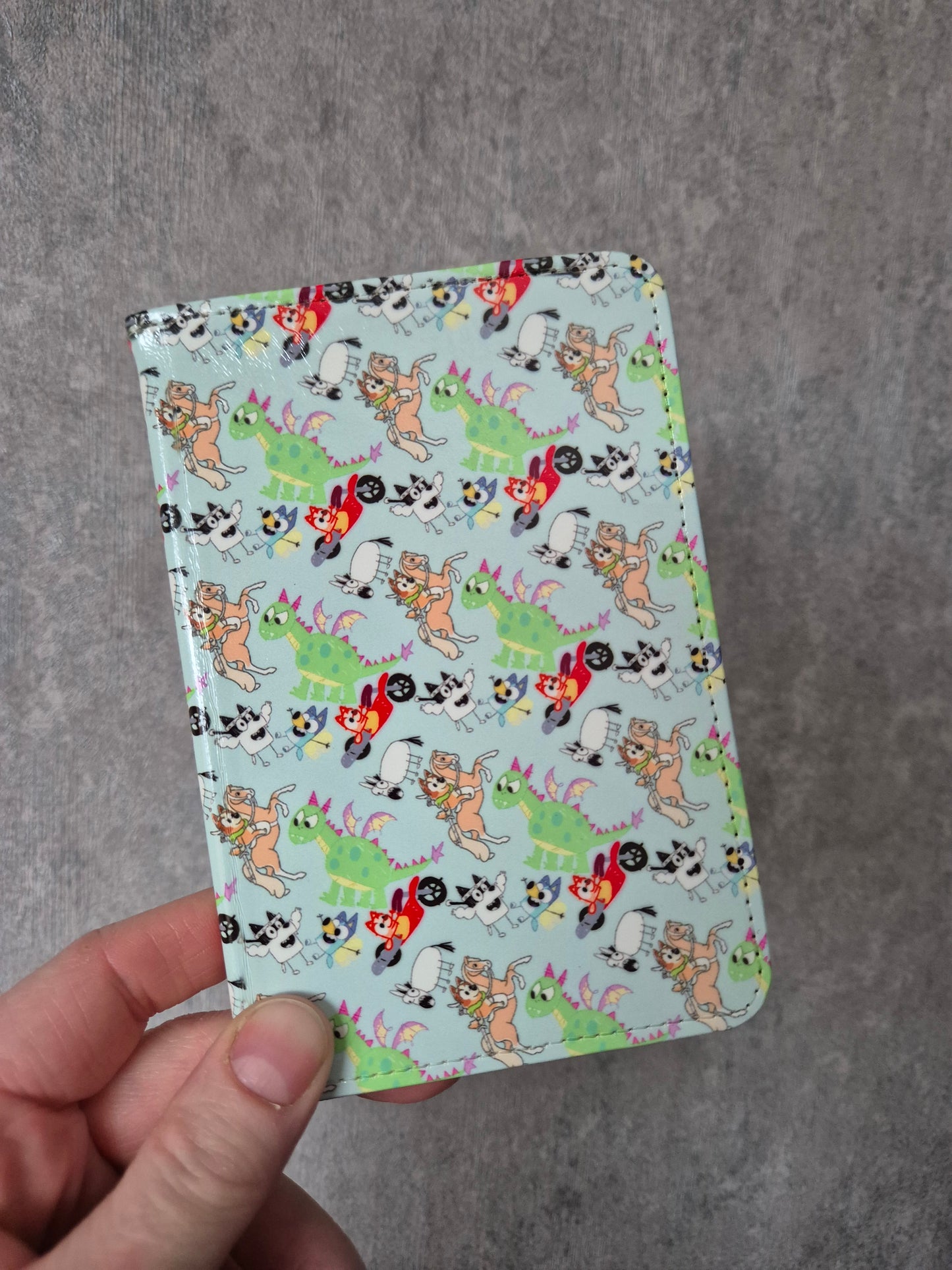 Blue Dog Dragon Sketch Passport Cover Only