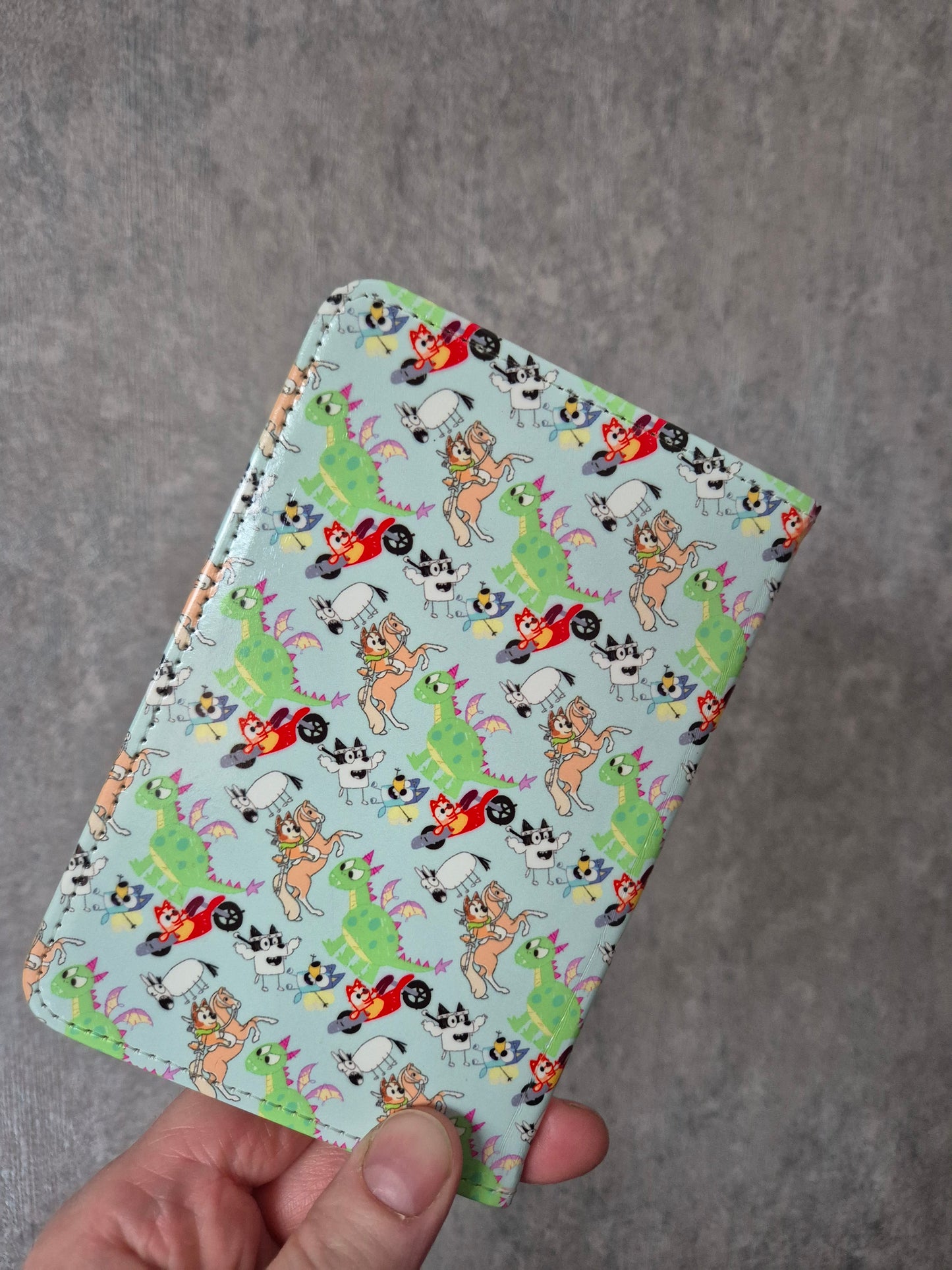 Blue Dog Dragon Sketch Passport Cover Only