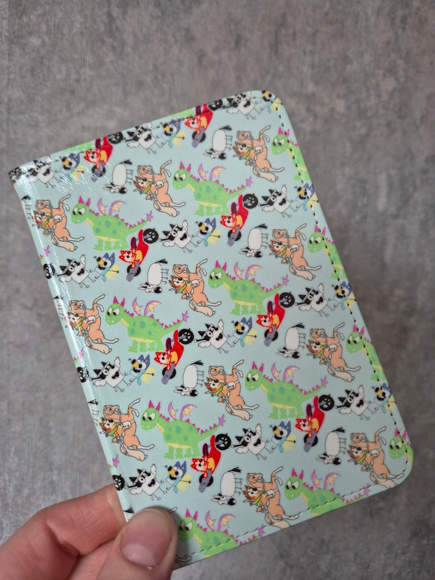 Blue Dog Dragon Sketch Passport Cover Only